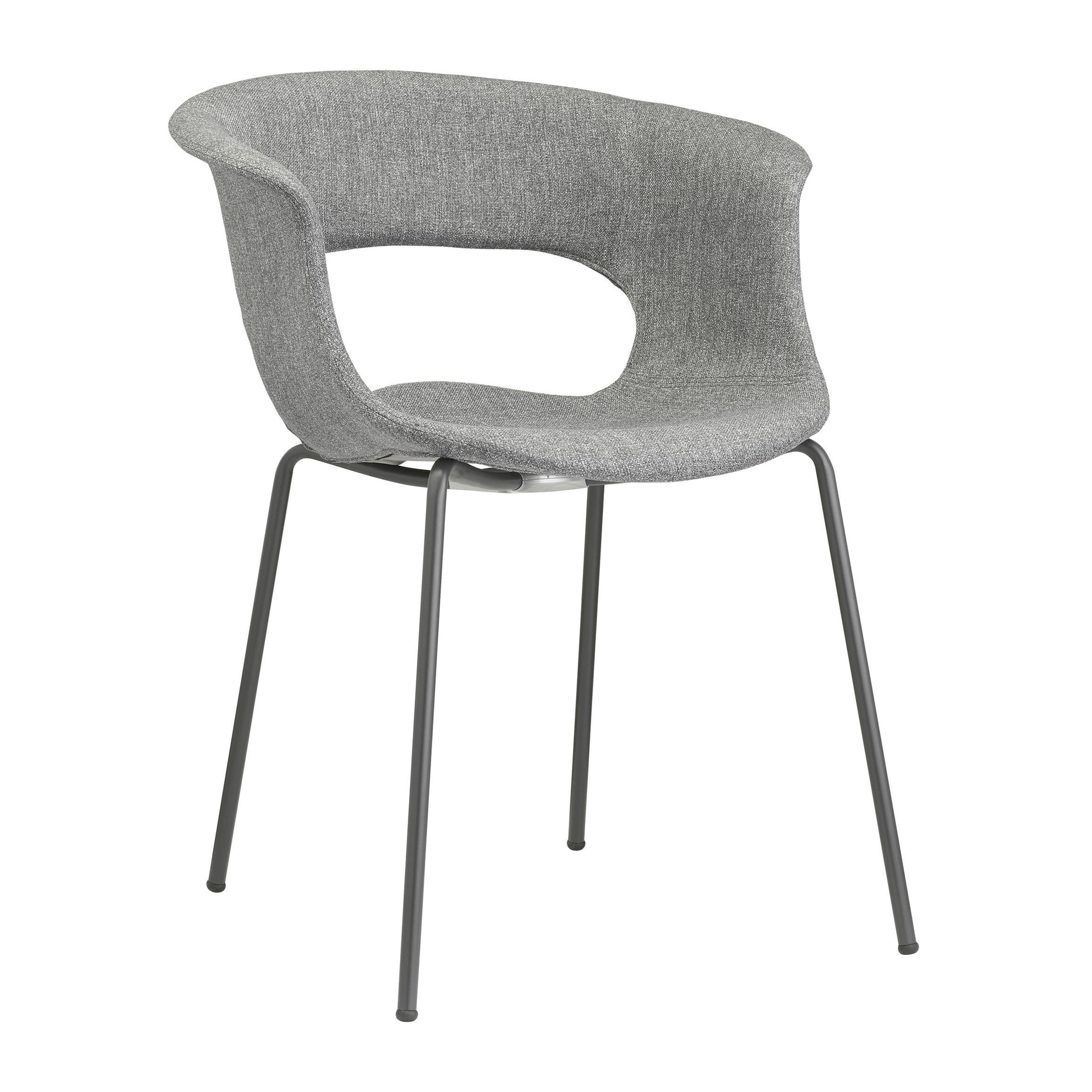Modern upholstered chair with steel frame B-2686 Miss B Pop
