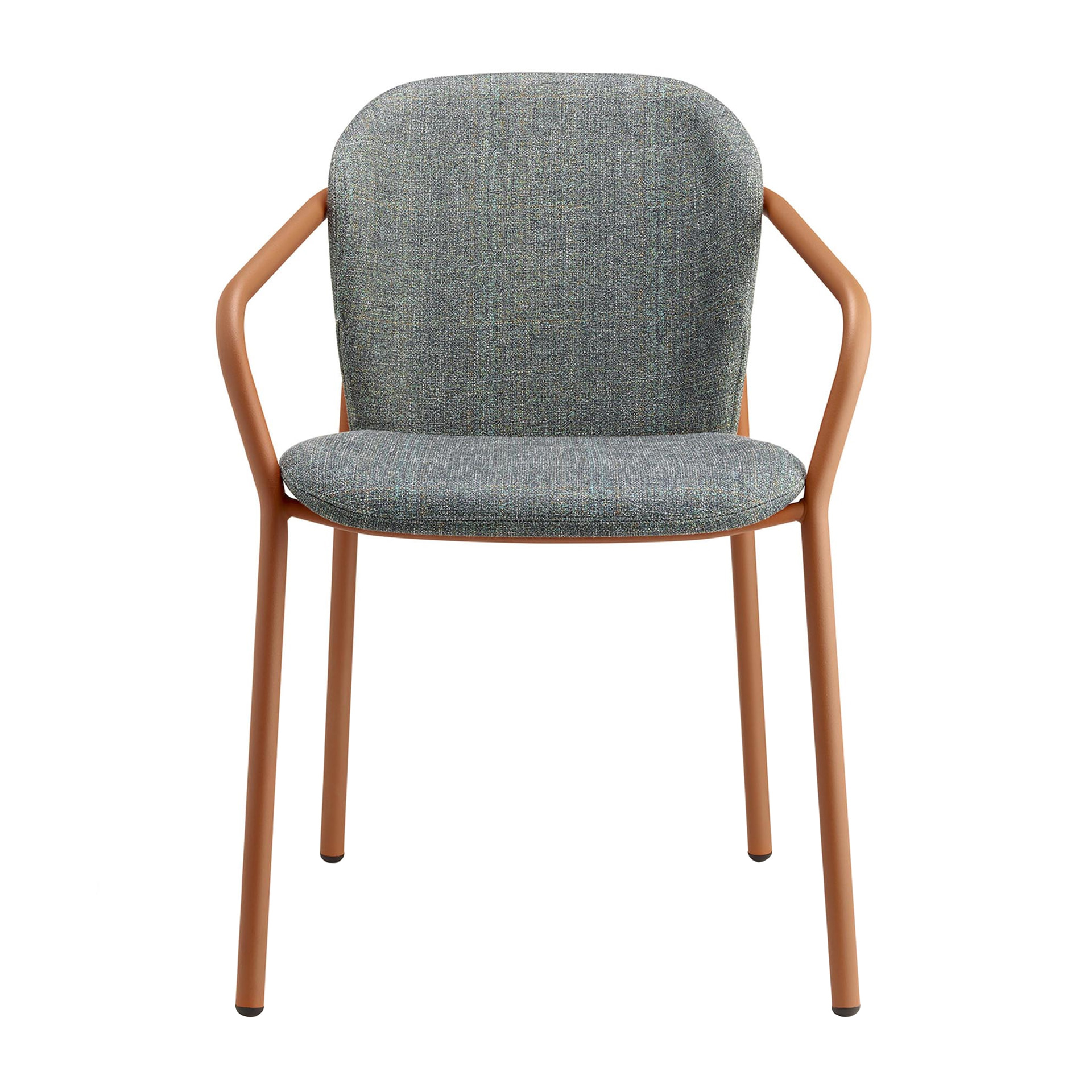 Upholstered armchair with metal frame B-2892 Finn