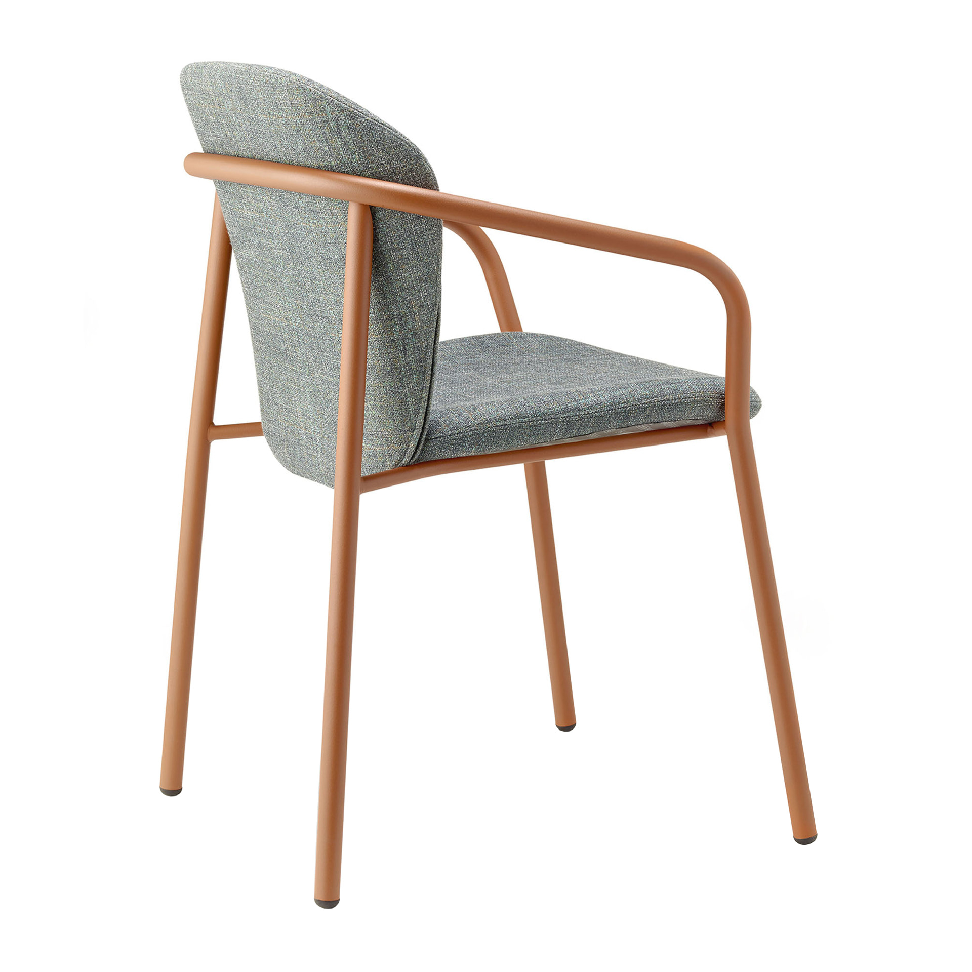 Upholstered armchair with metal frame B-2892 Finn