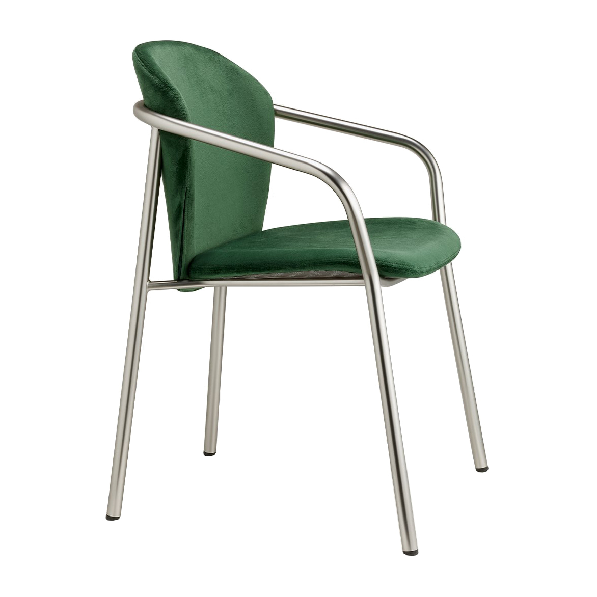 Upholstered armchair with metal frame B-2892 Finn