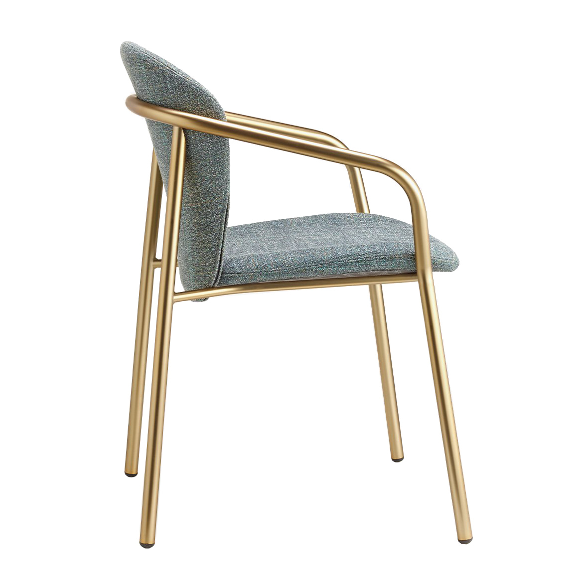 Upholstered armchair with metal frame B-2892 Finn