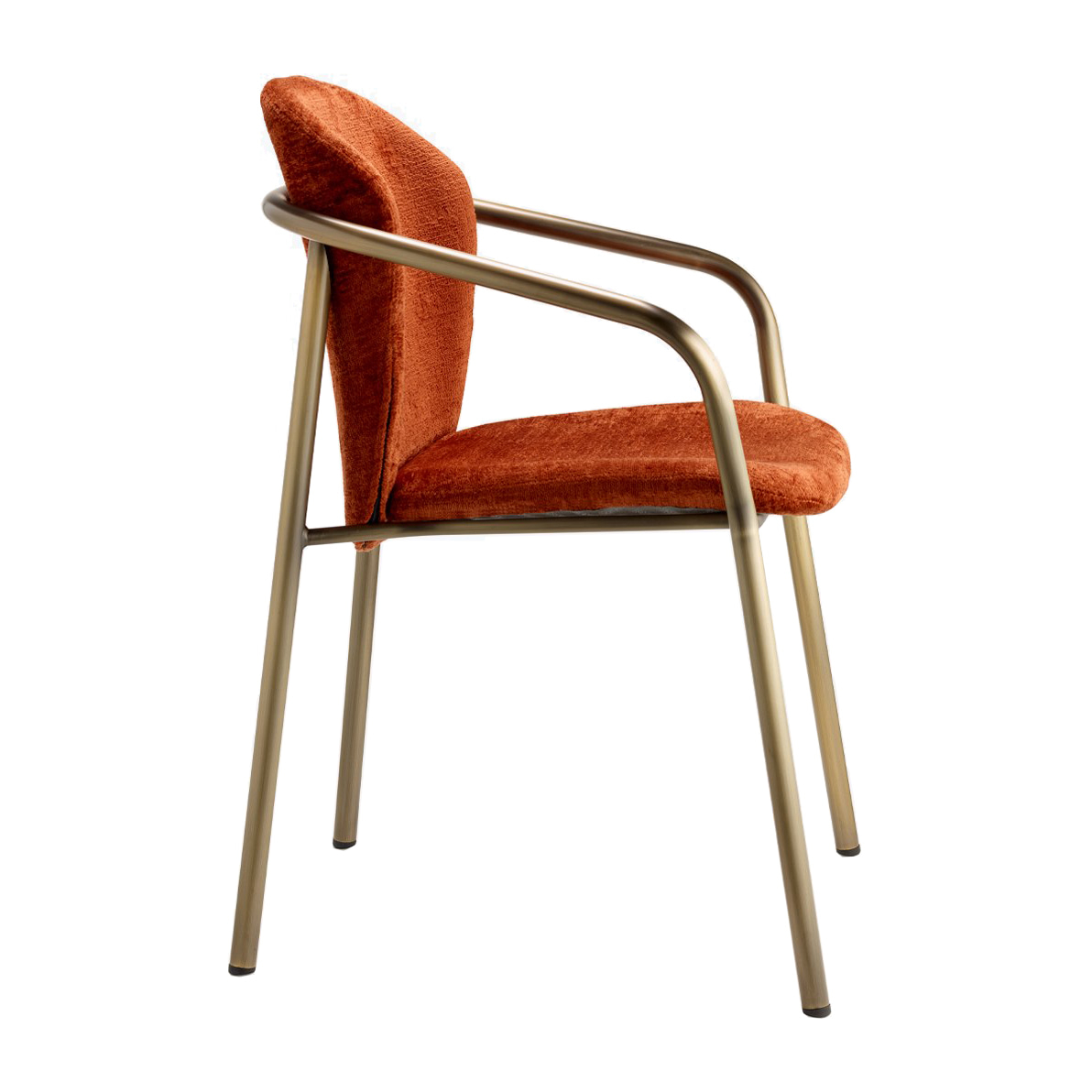 Upholstered armchair with metal frame B-2892 Finn
