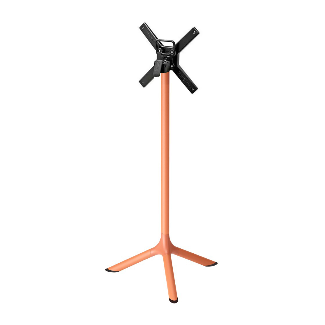 Steel three-spoke bar table base with folding mechanism Tripe 5001