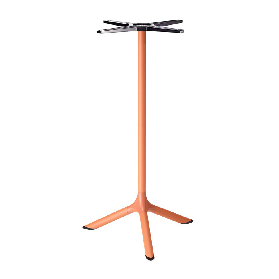 High steel 3-spoke bar table base