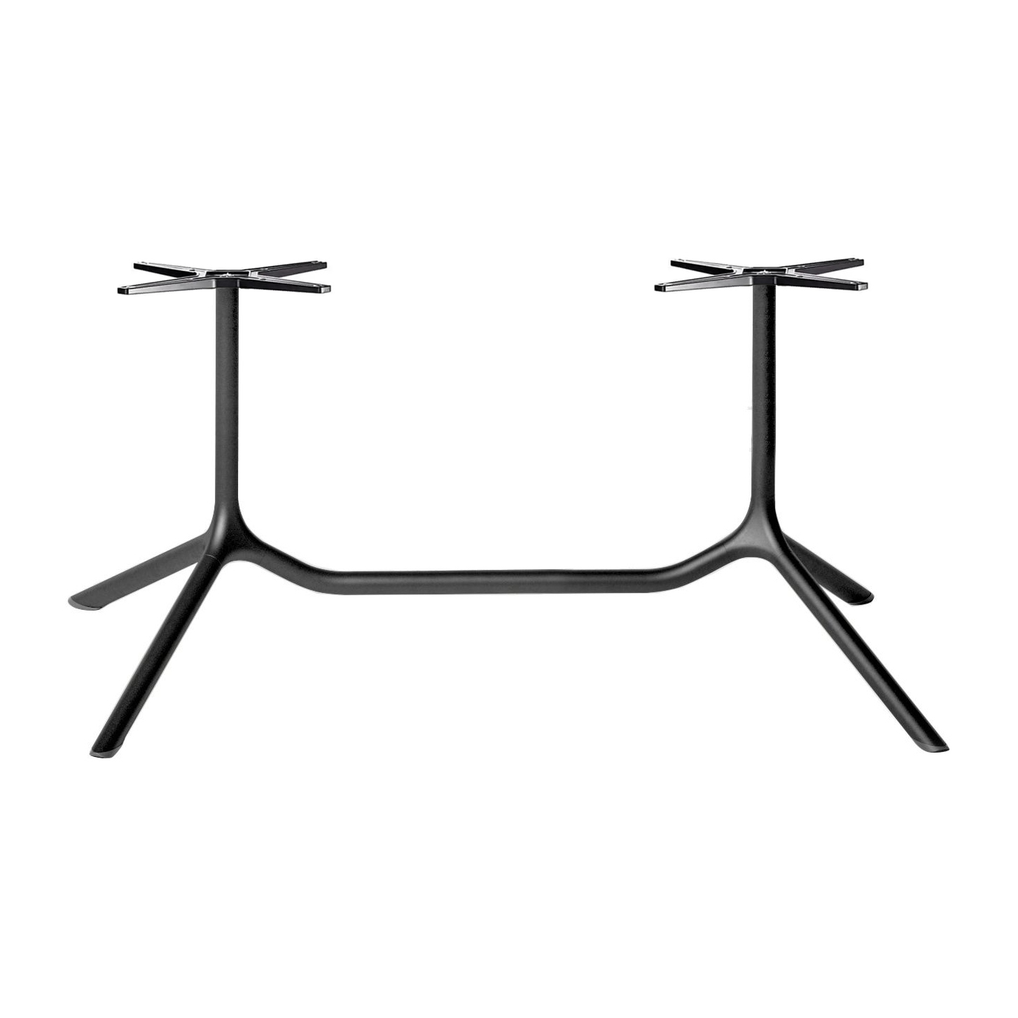 Double metal table base