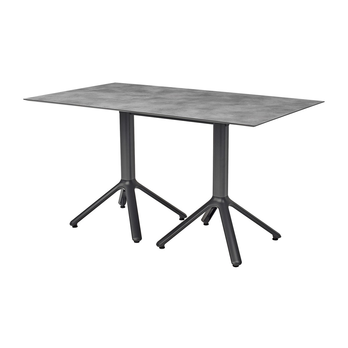 Double aluminum table base with folding mechanism Nemo 5072