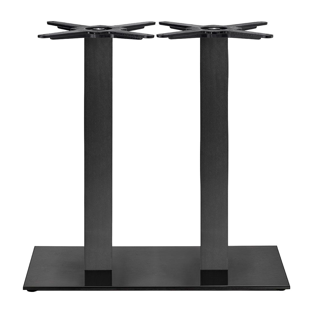 Double metal table base