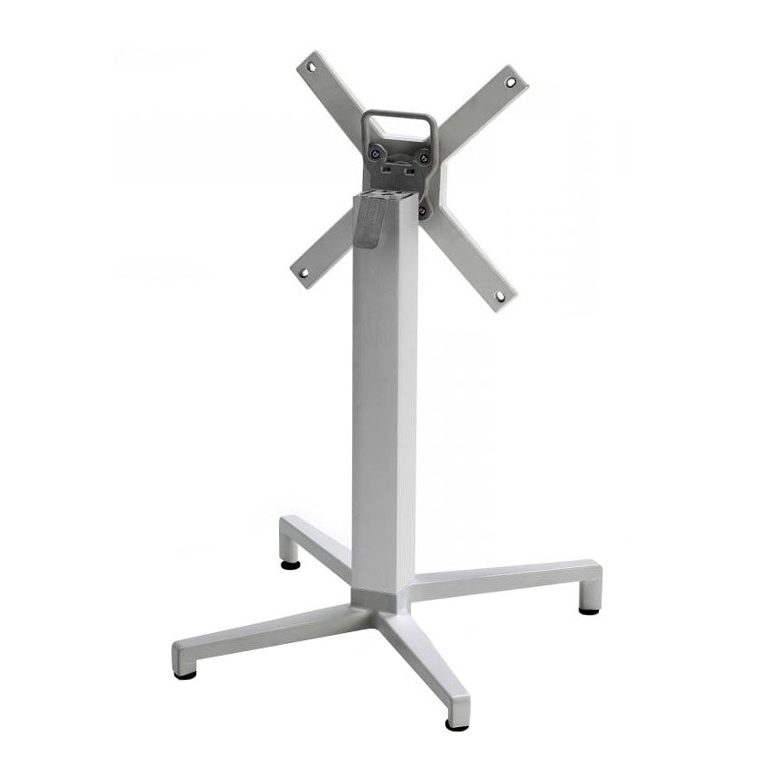 Aluminum folding table base with square column Domino 5161
