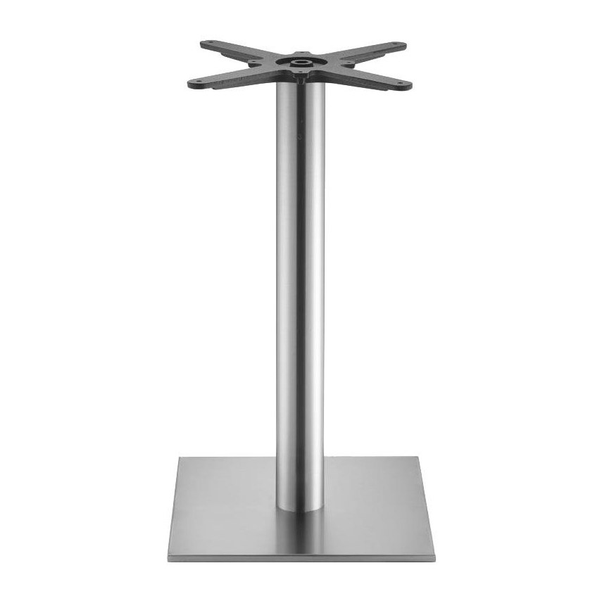Steel round column square table base Tiffany 5181