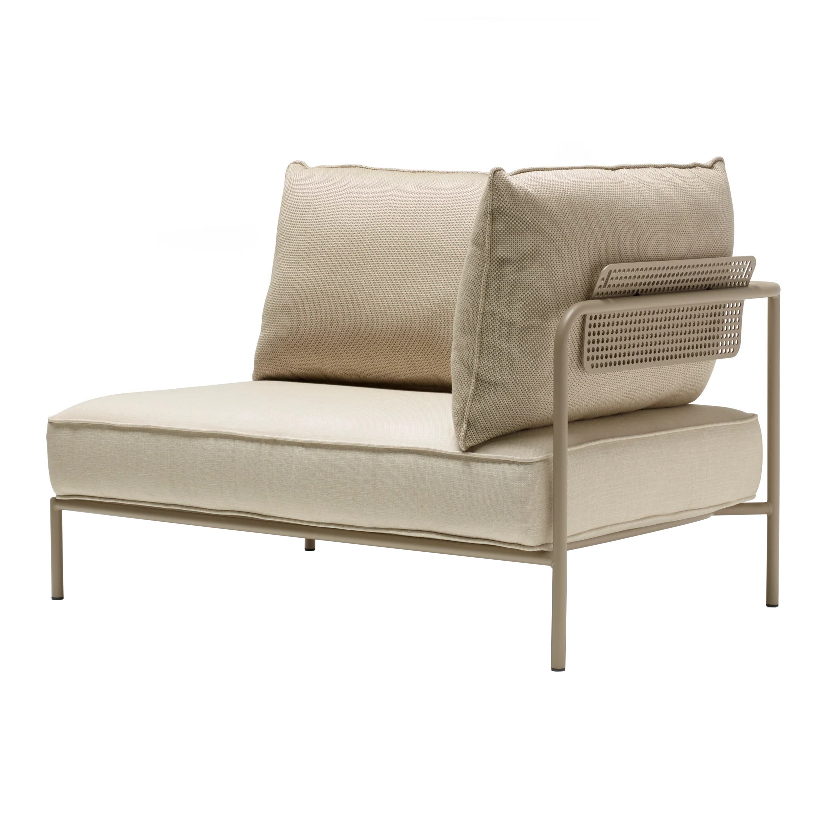 Modular sofa right terminal element for outdoor use FLAP
