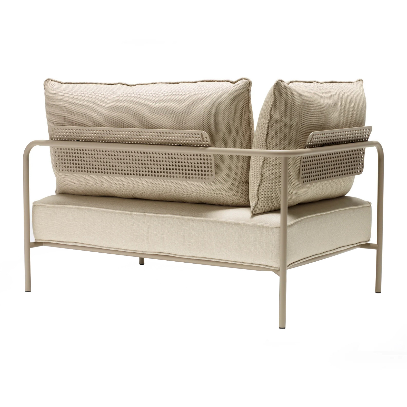 Modular 3-seater patio sofa with metal frame FLAP