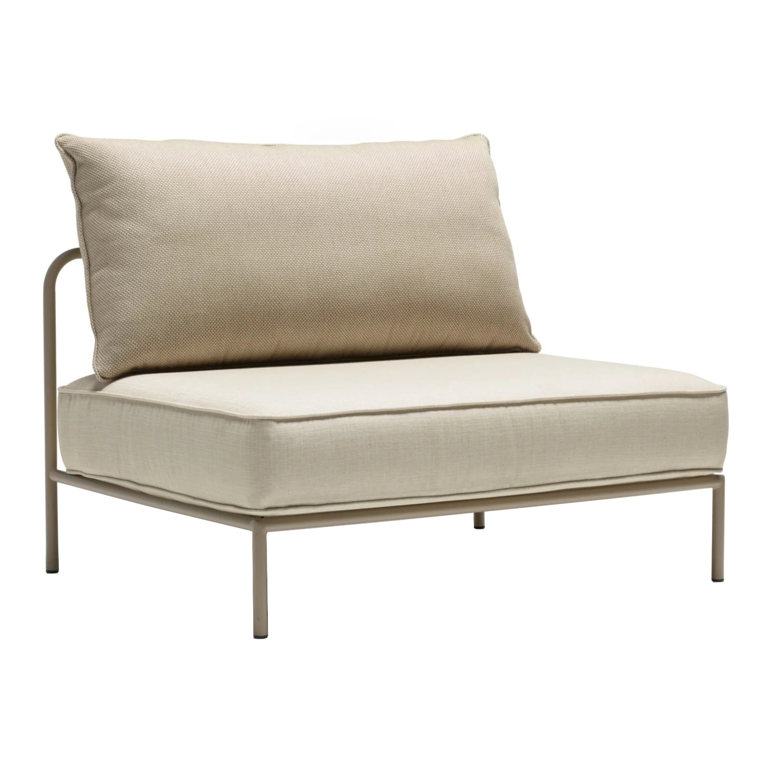 Modular sofa central element for outdoor use FLAP