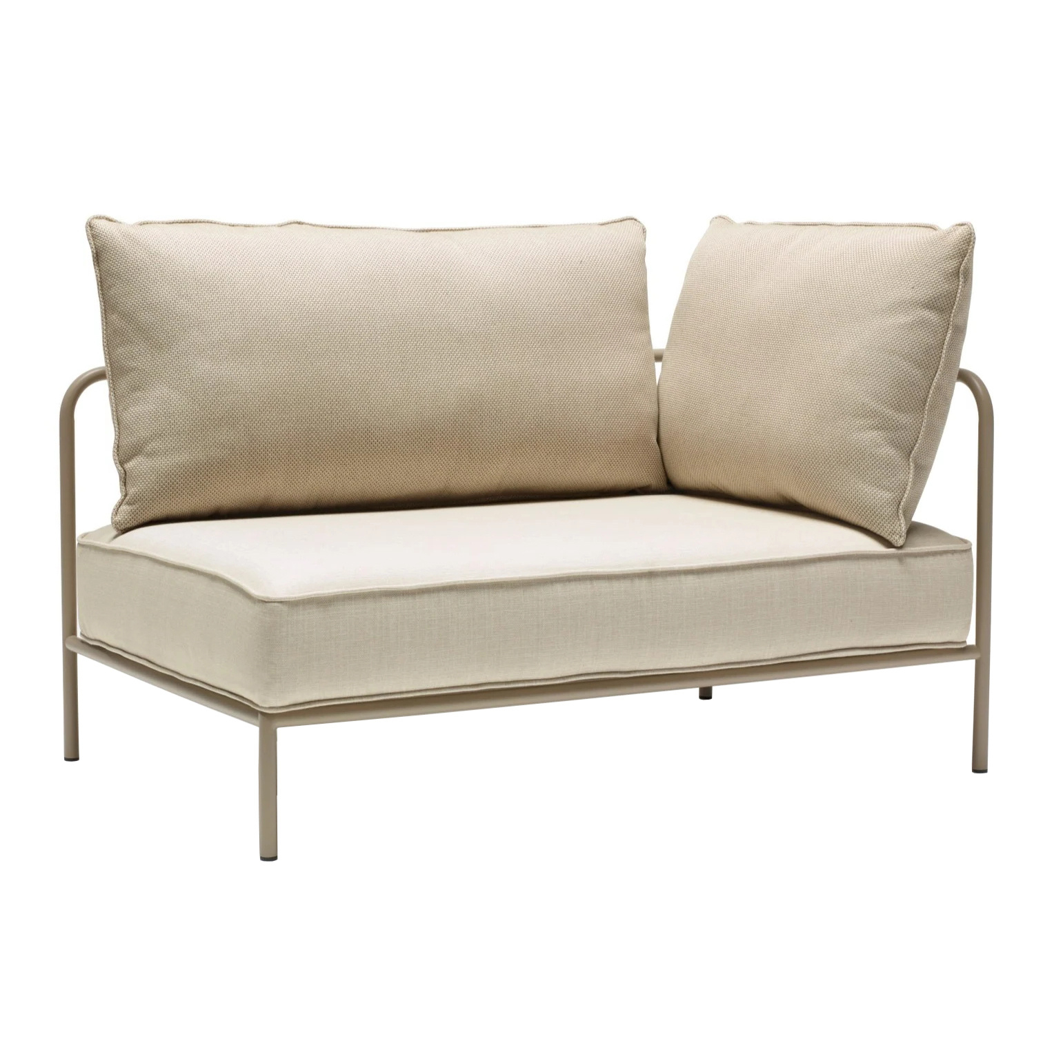 Modular sofa right terminal element for outdoor use FLAP