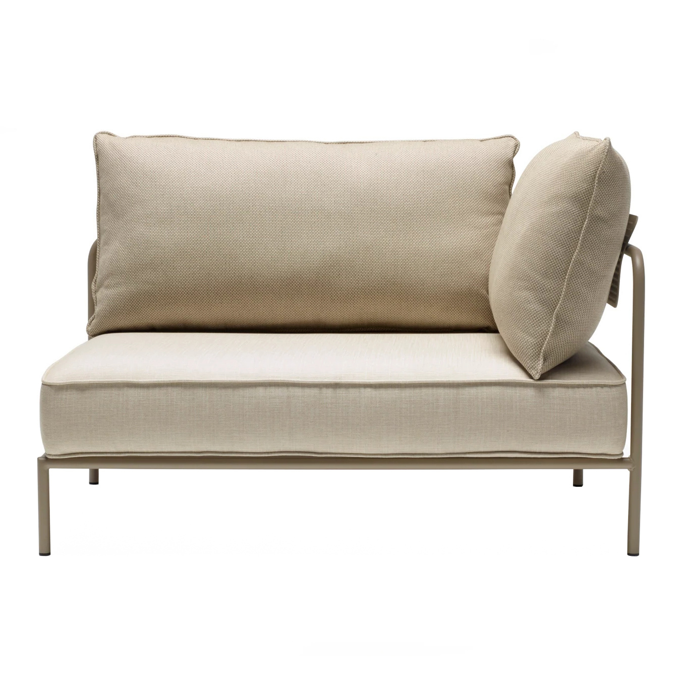 Modular sofa right terminal element for outdoor use FLAP