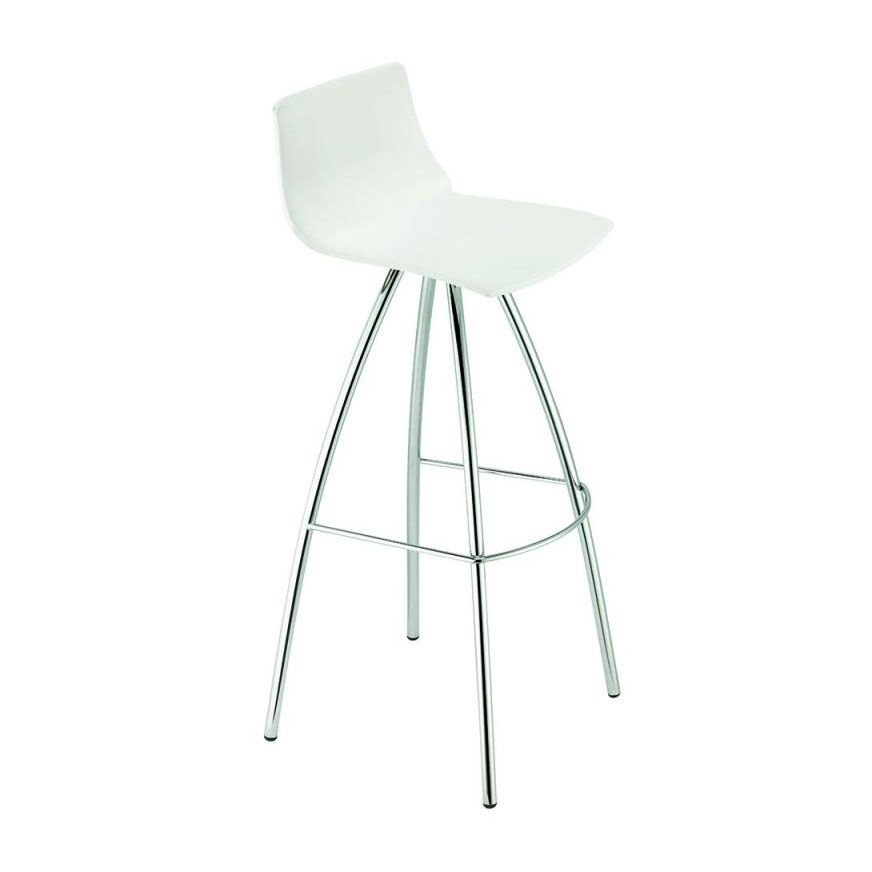 Technopolymer bar stool with steel trestle base H-2305 Day