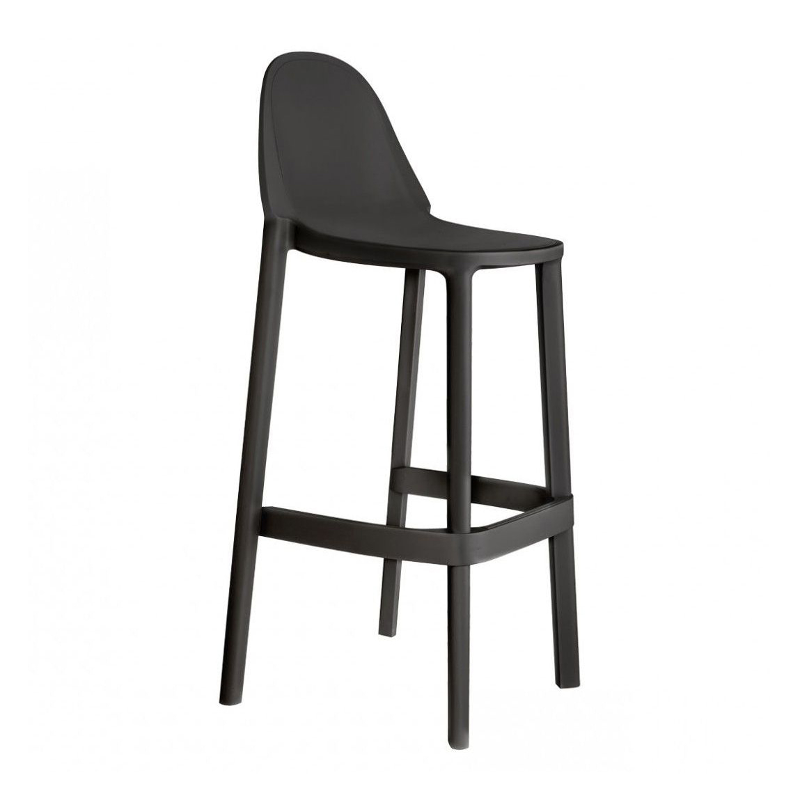 Stackable plastic bar stool