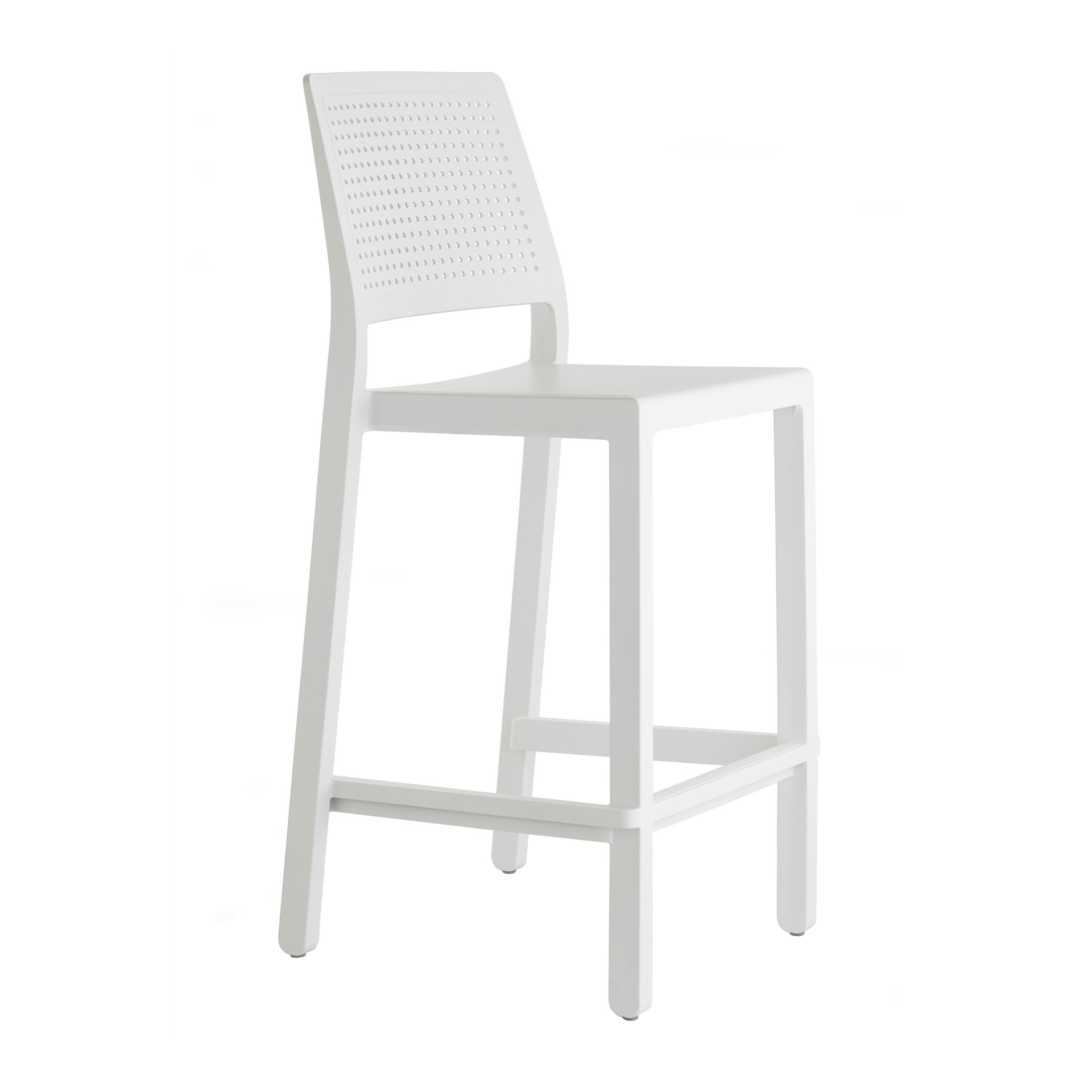Taburete semi-bar de plástico apilable H-2347 Emi