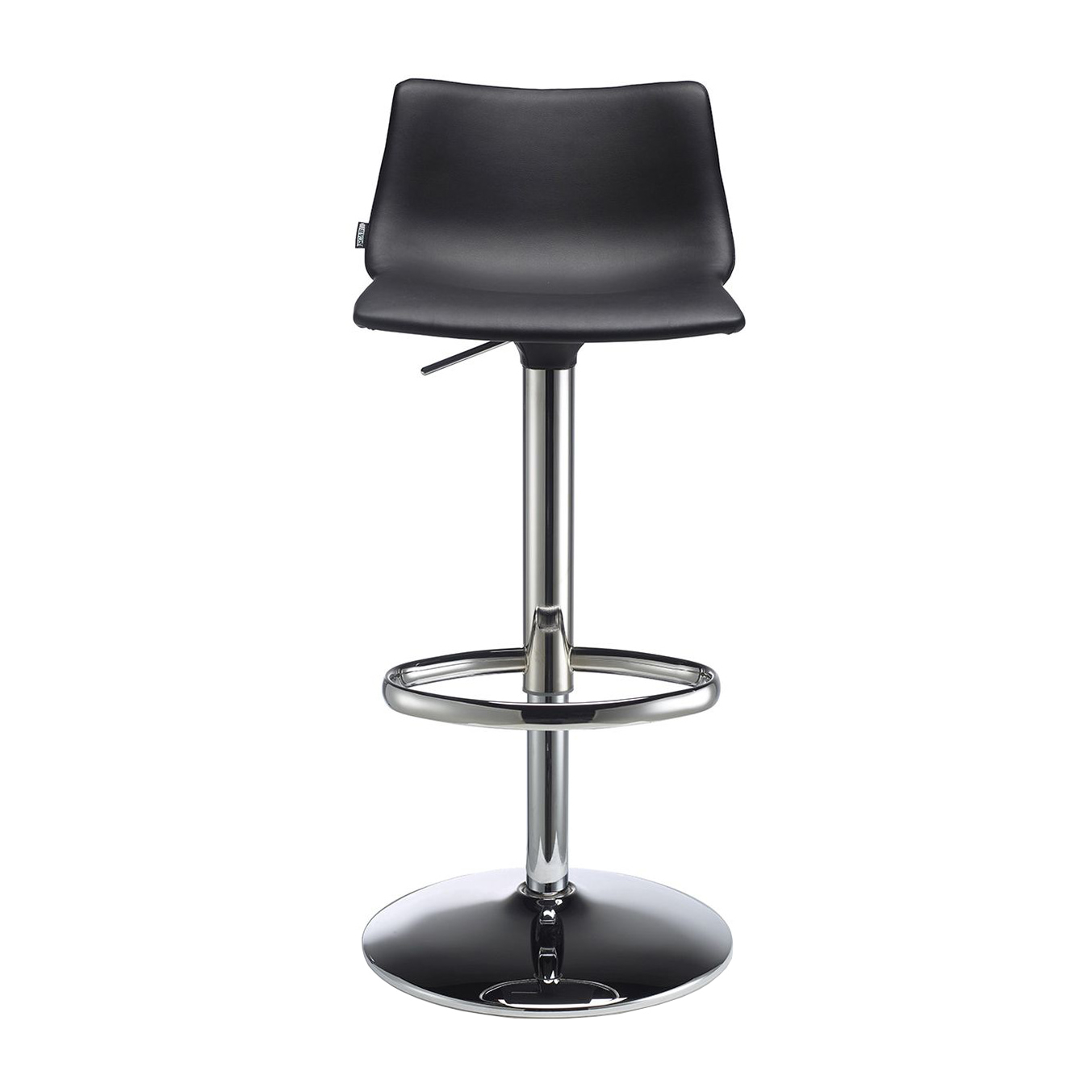 Height-adjustable swivel stool with steel base and upholstered seat H-2373 Day Up Pop