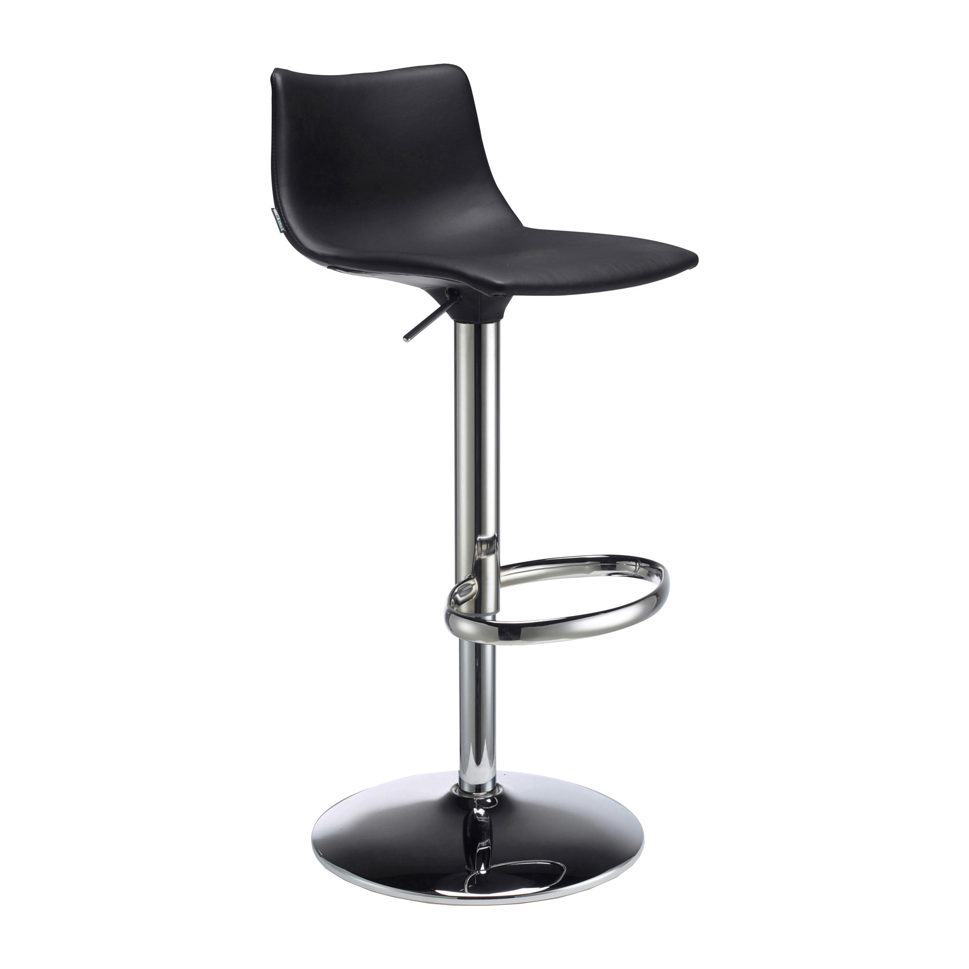 Height-adjustable swivel stool with steel base and upholstered seat H-2373 Day Up Pop