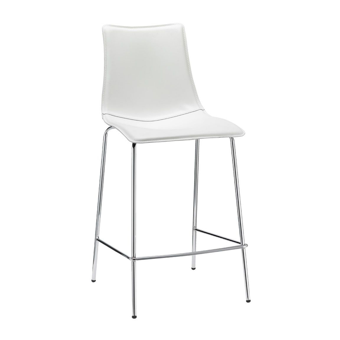 Upholstered bar stool mini with steel frame H-2556 Zebra Pop