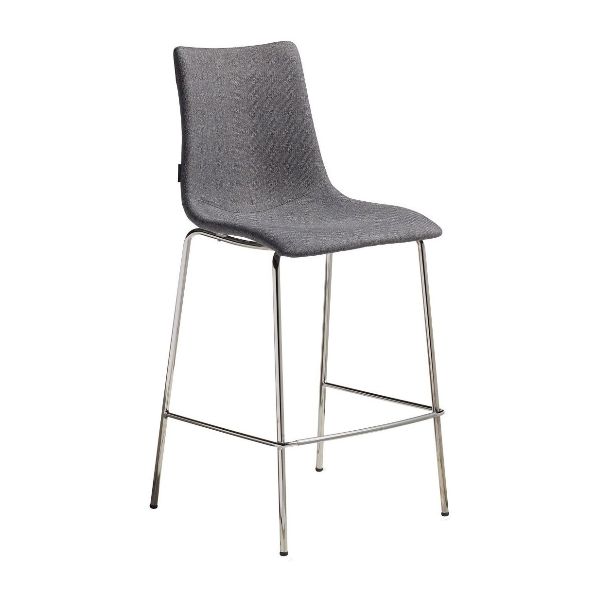 Upholstered bar stool mini with steel frame H-2556 Zebra Pop