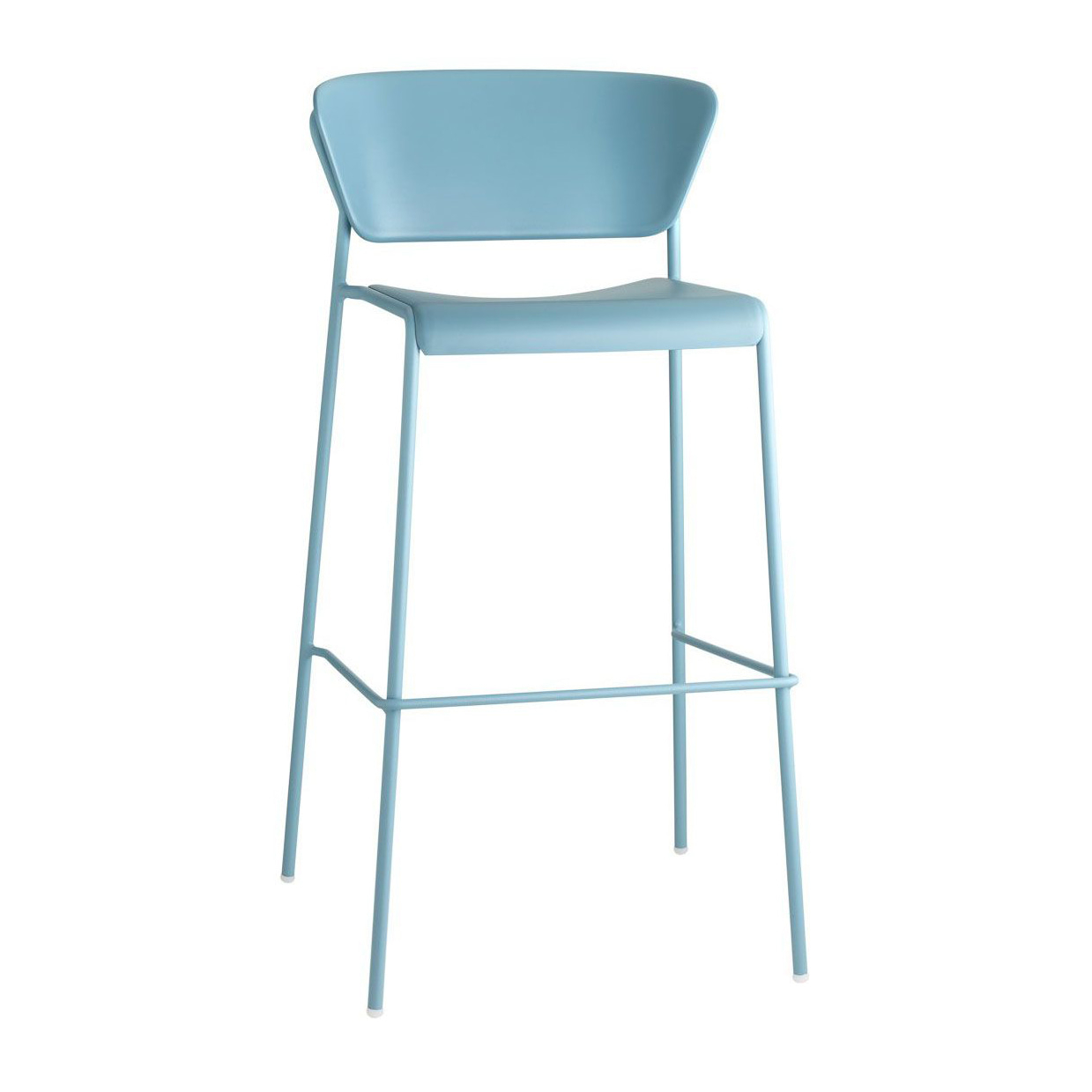 Technopolymer bar stool with steel frame H-2867 Lisa