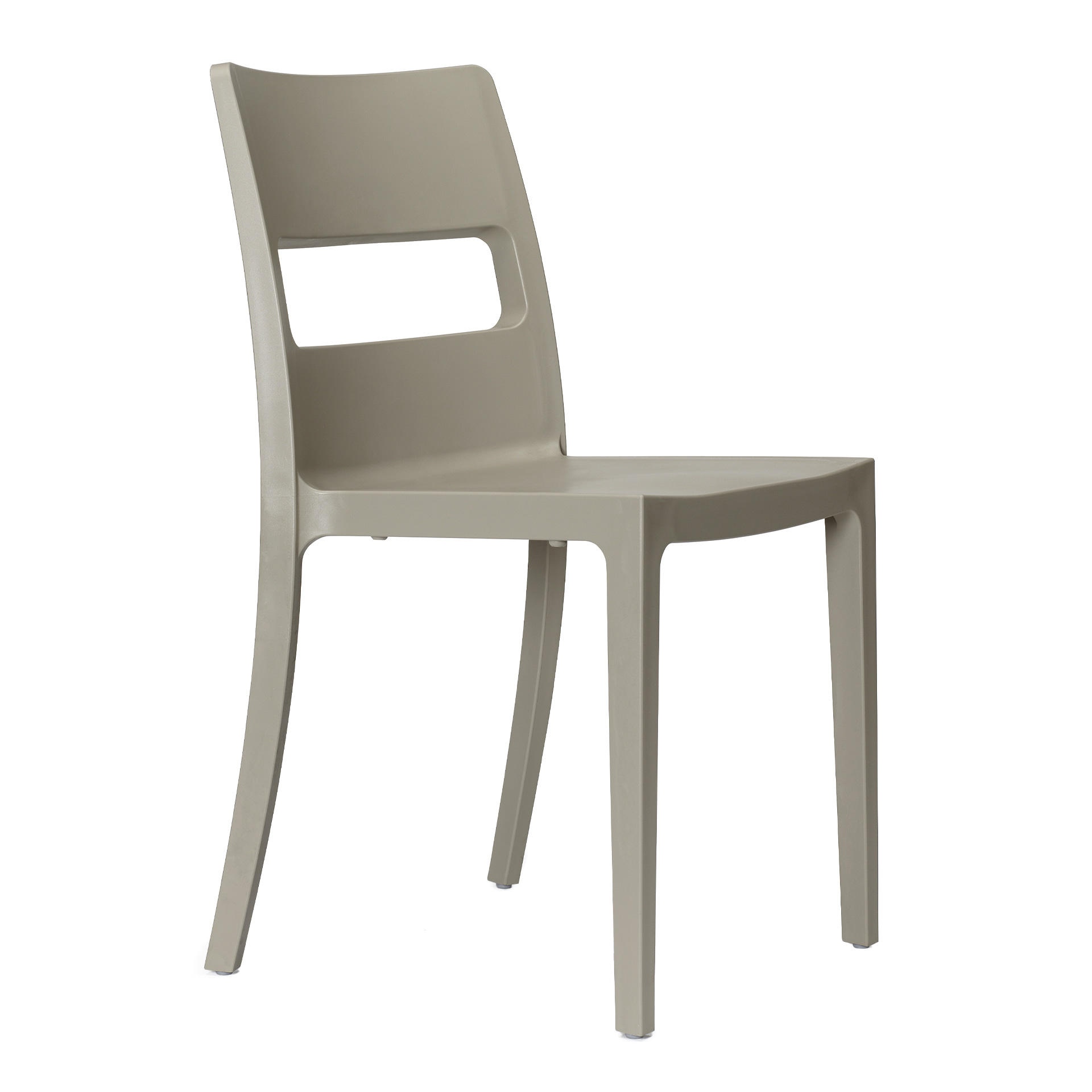 Silla de plástico apilable