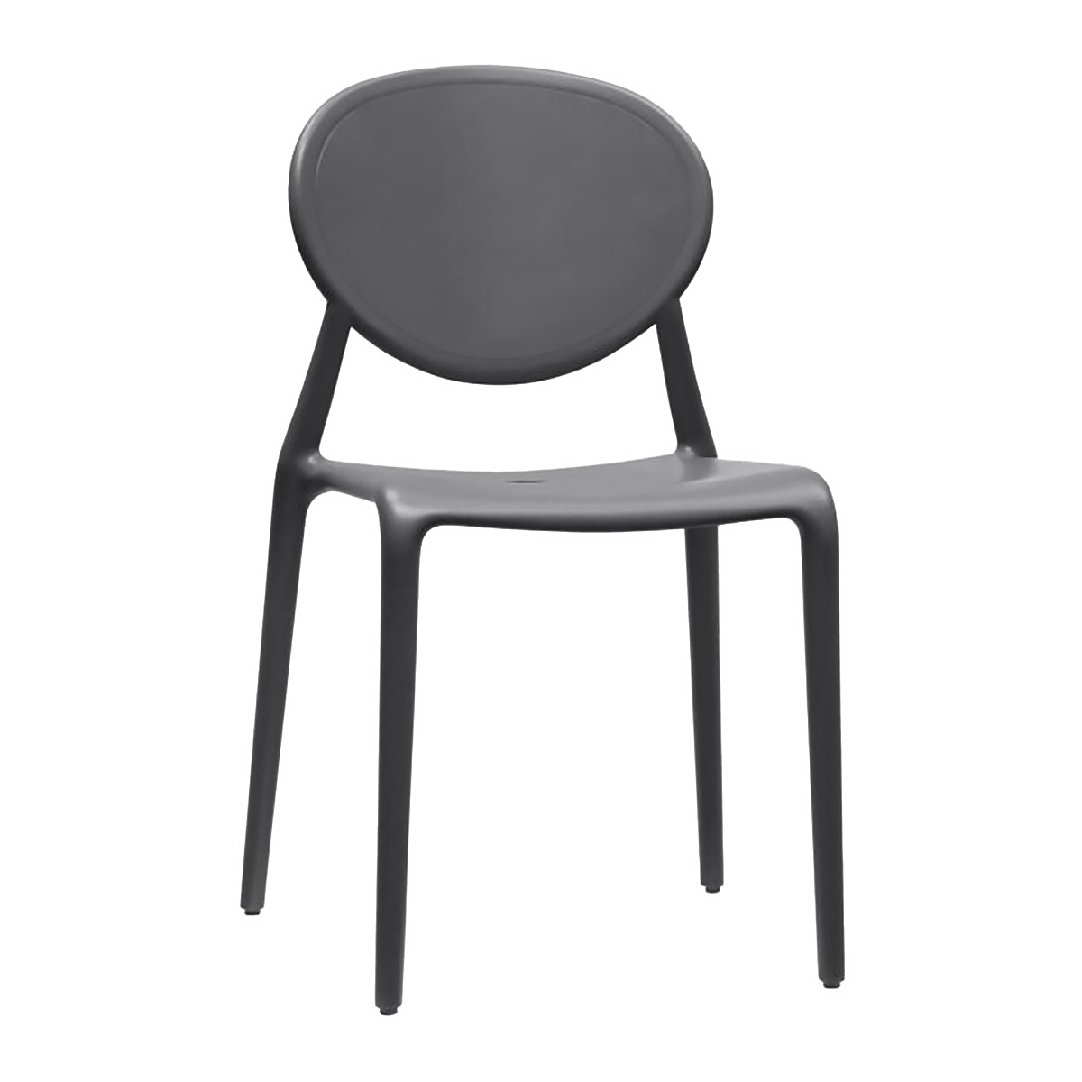 Stackable plastic chair