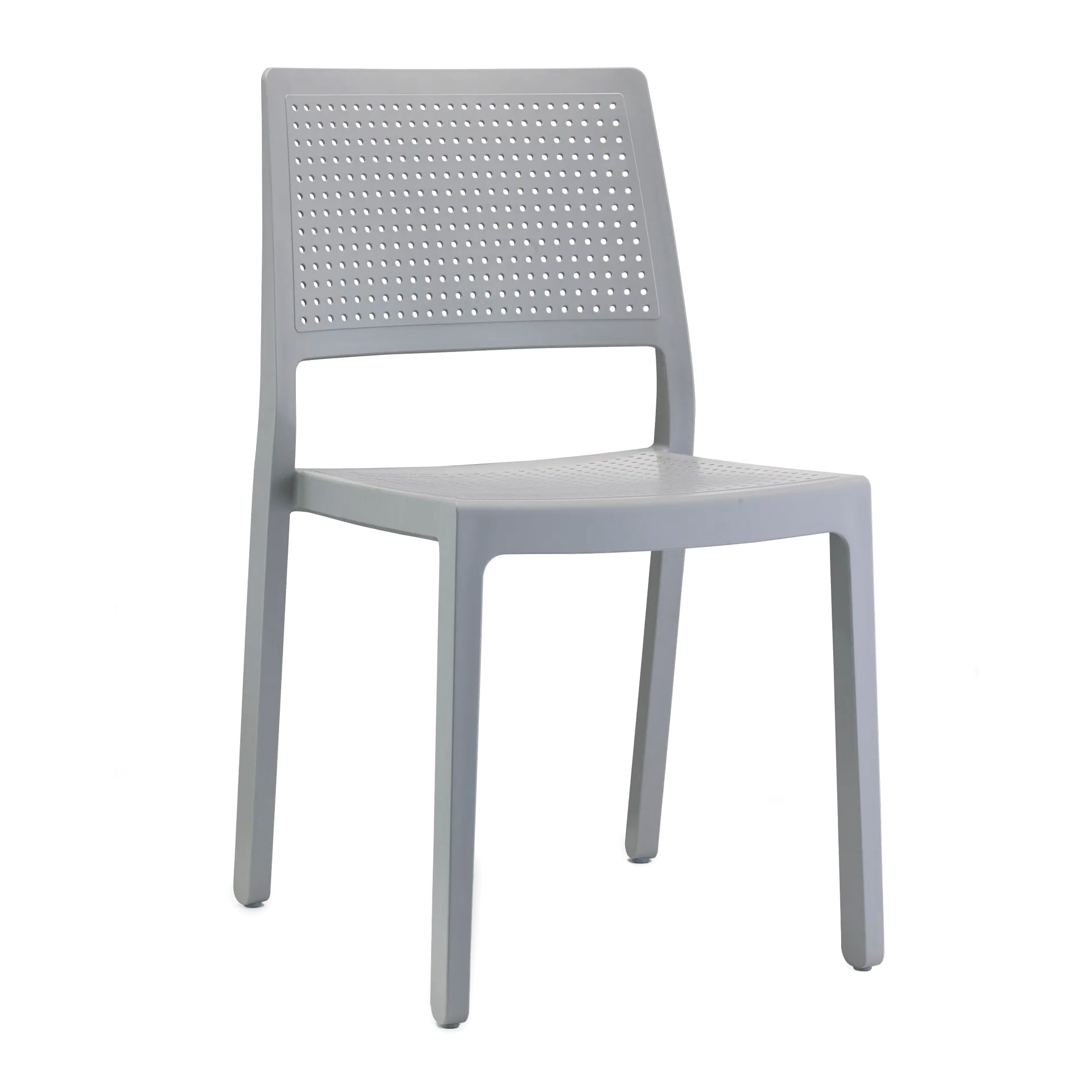 Silla de plástico apilable