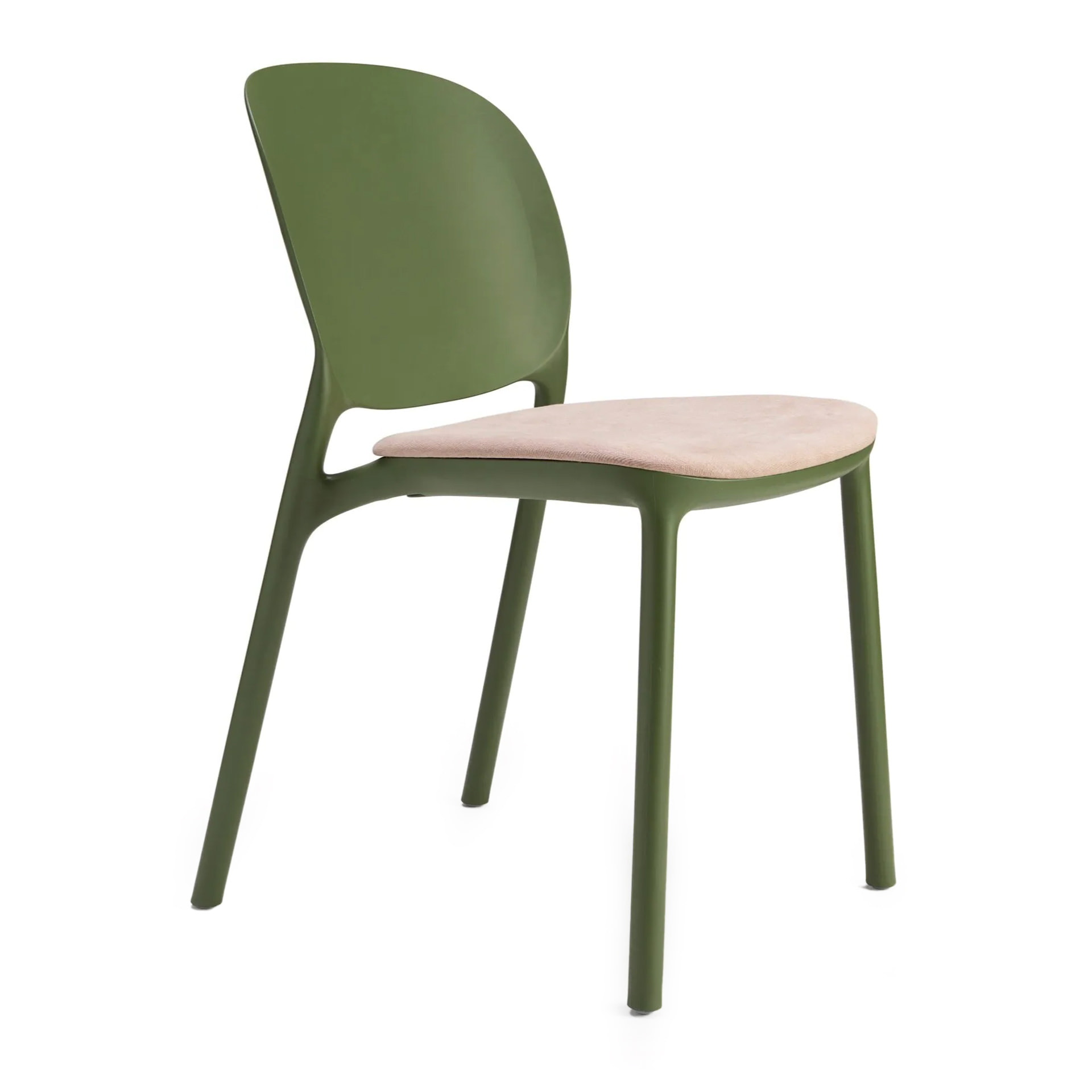 Silla de patio de plástico con asiento acolchado A-2381 HUG
