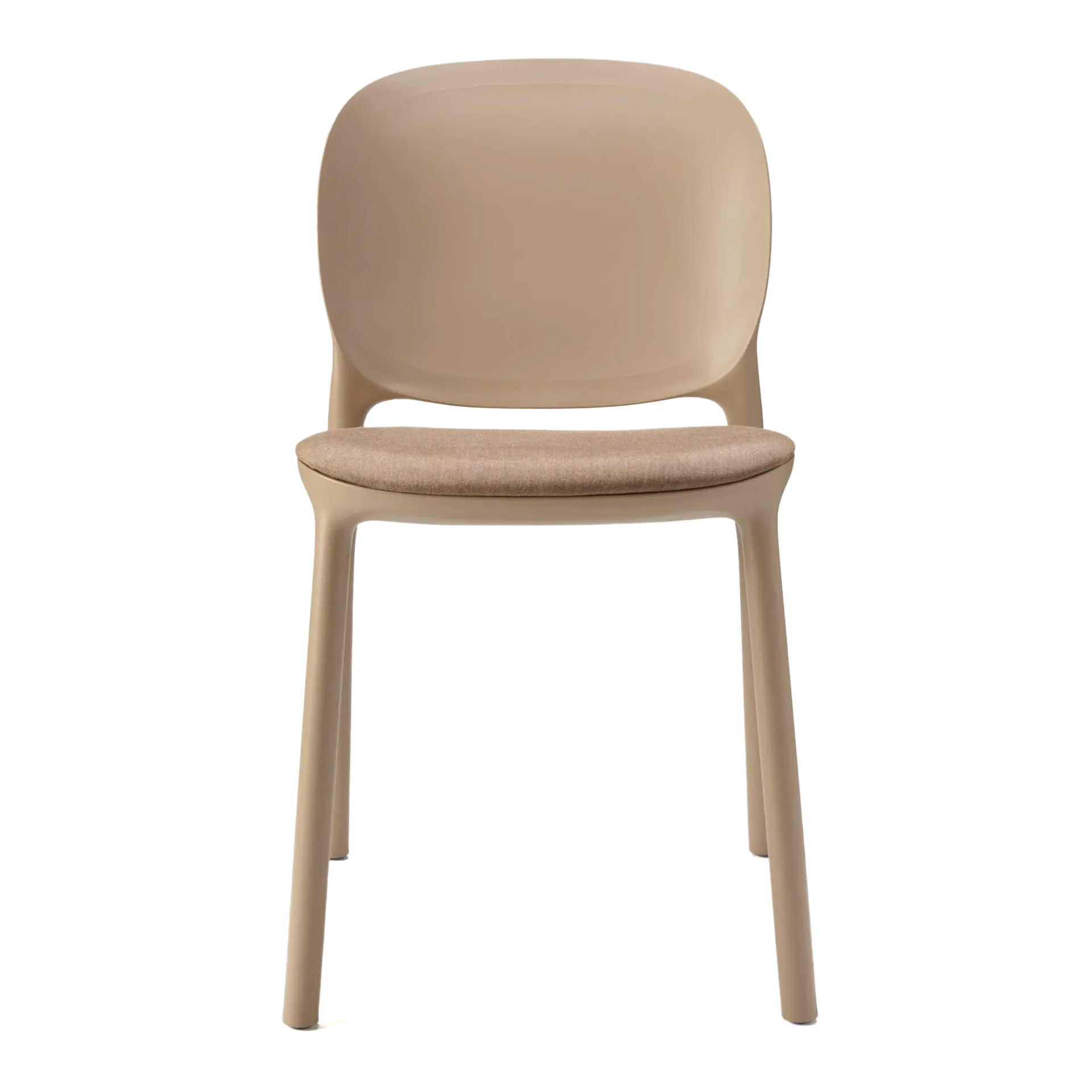 Silla de patio de plástico con asiento acolchado A-2381 HUG