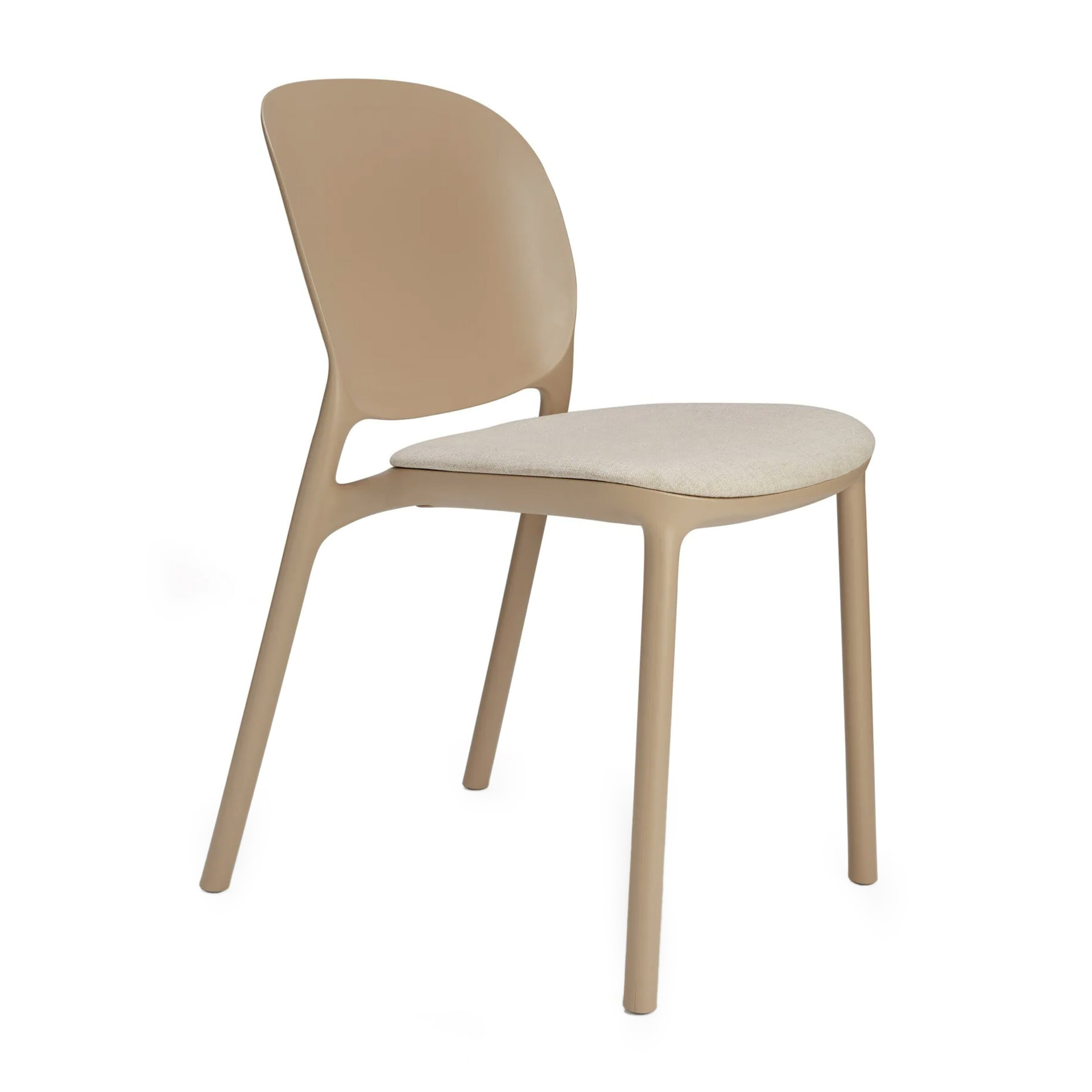 Silla de patio de plástico con asiento acolchado A-2381 HUG