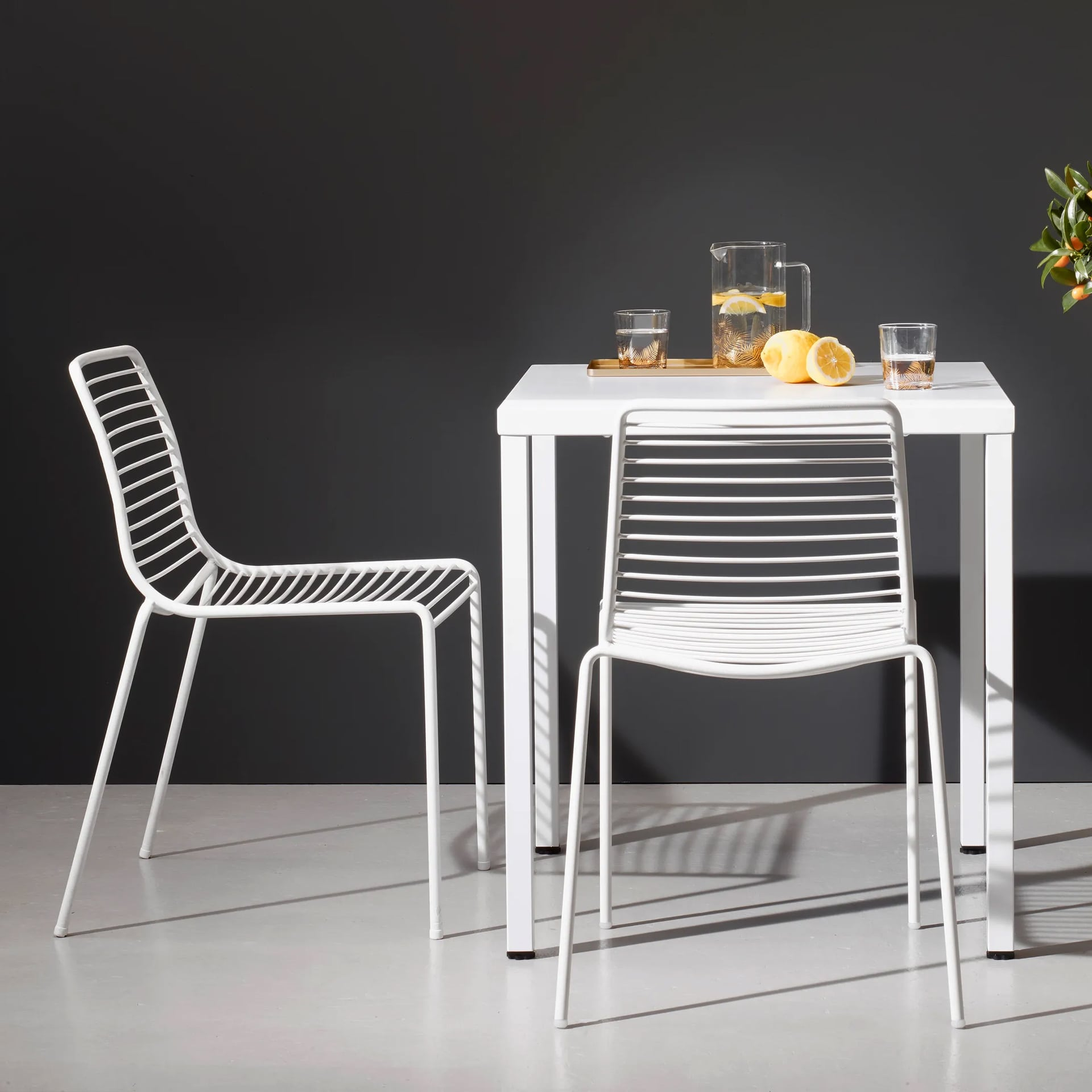 Stackable steel chair for outdoor use A-2522 Summer