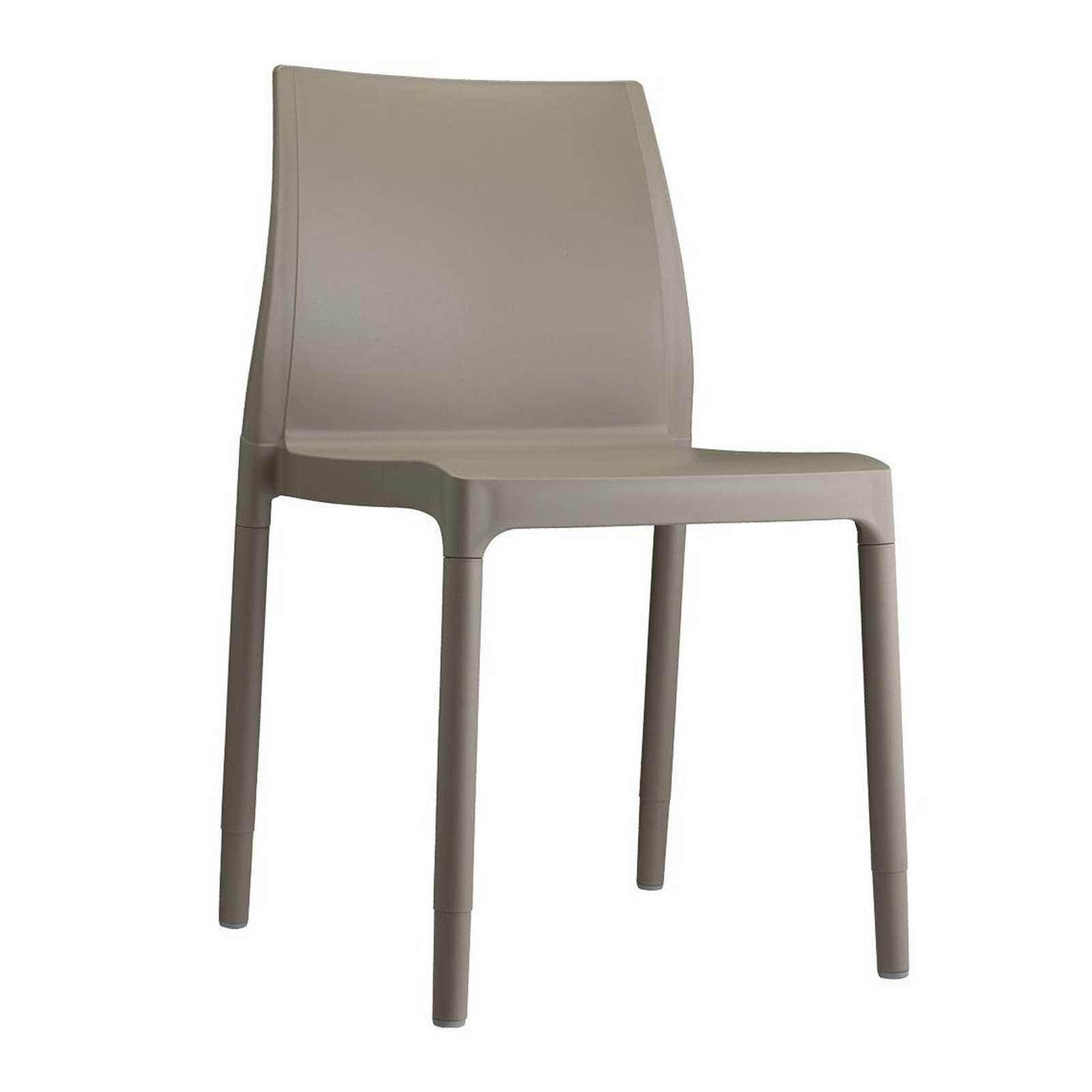 Chair with technopolymer shell and aluminum legs A-2638 Chloe Trend