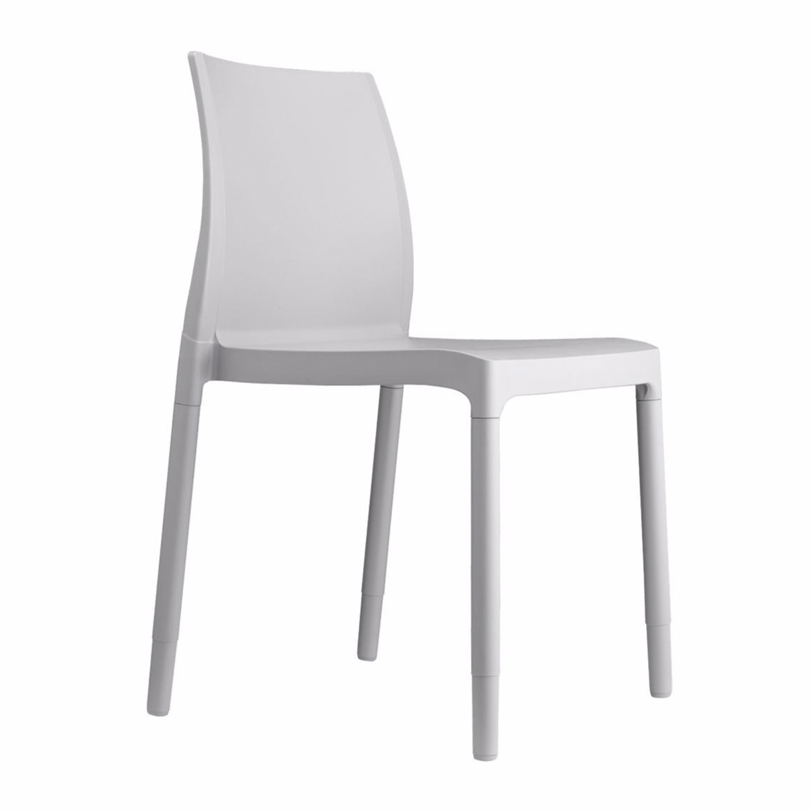 Chair with technopolymer shell and aluminum legs A-2638 Chloe Trend