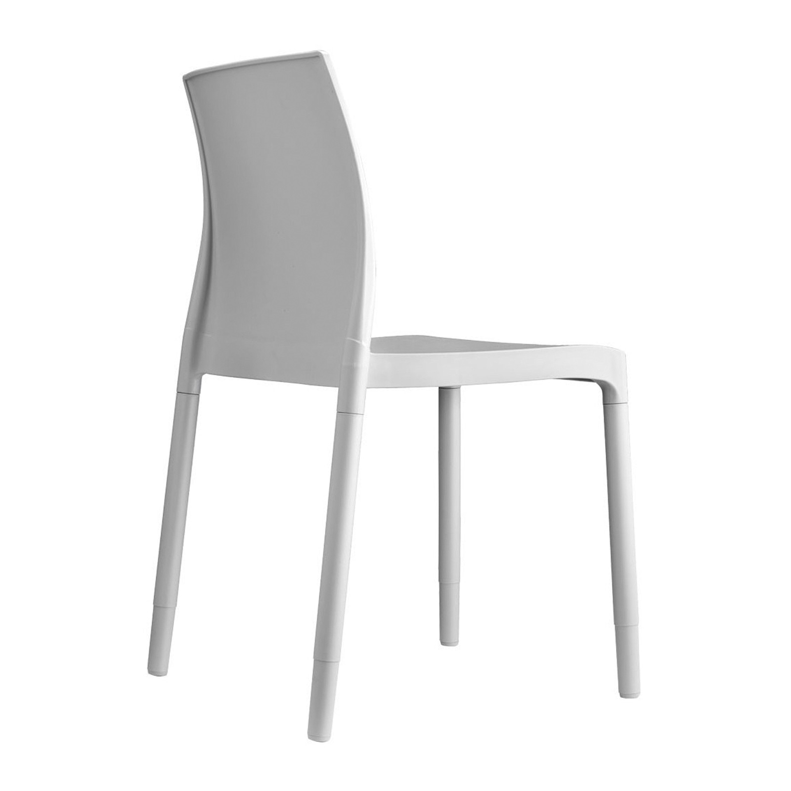 Chair with technopolymer shell and aluminum legs A-2638 Chloe Trend