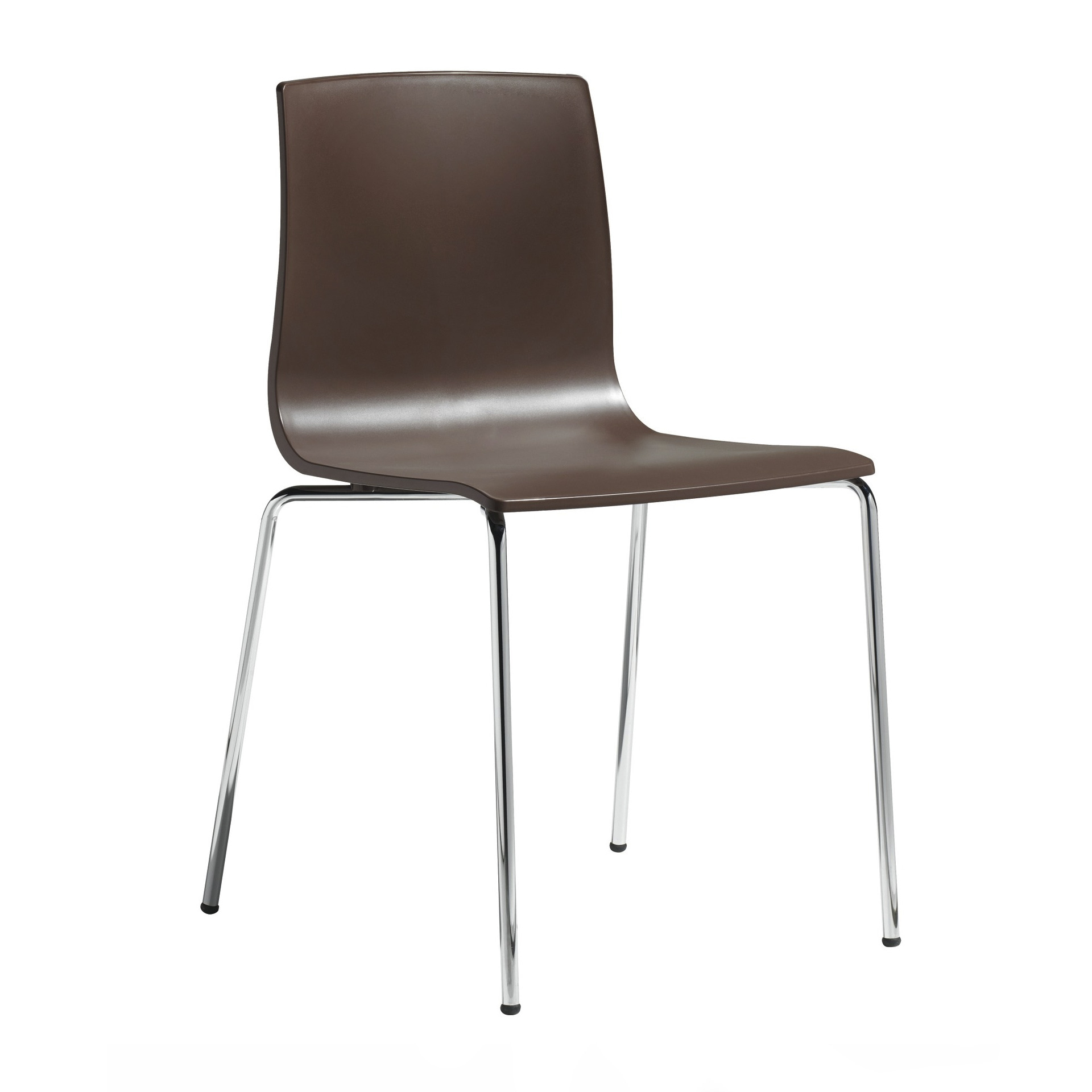Loft chair with steel legs and technopolymer shell A-2675 Alice