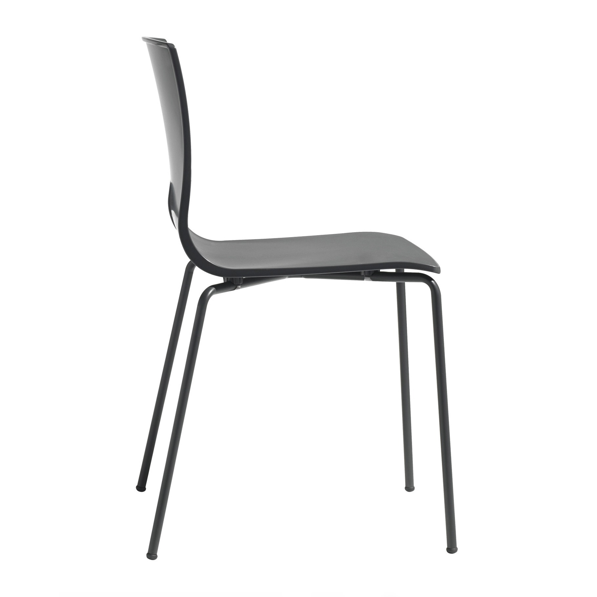 Loft chair with steel legs and technopolymer shell A-2675 Alice