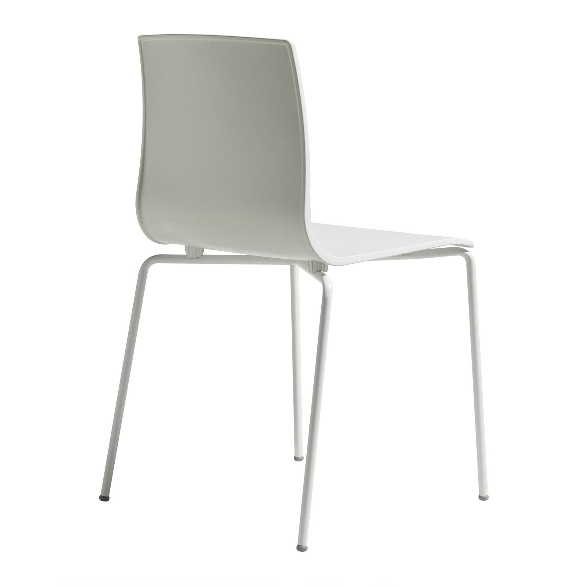 Loft chair with steel legs and technopolymer shell A-2675 Alice