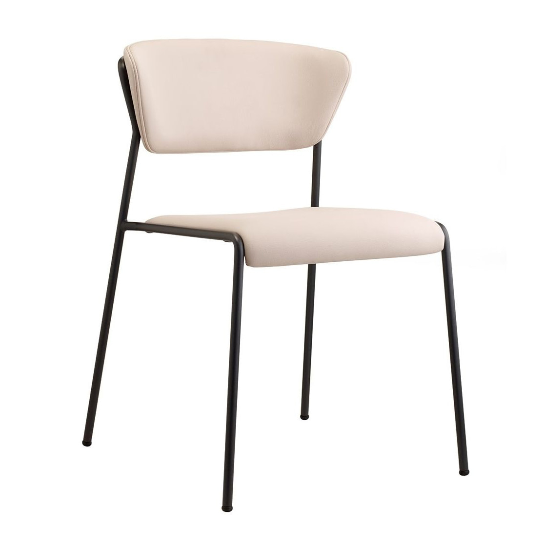 Upholstered metal chair
