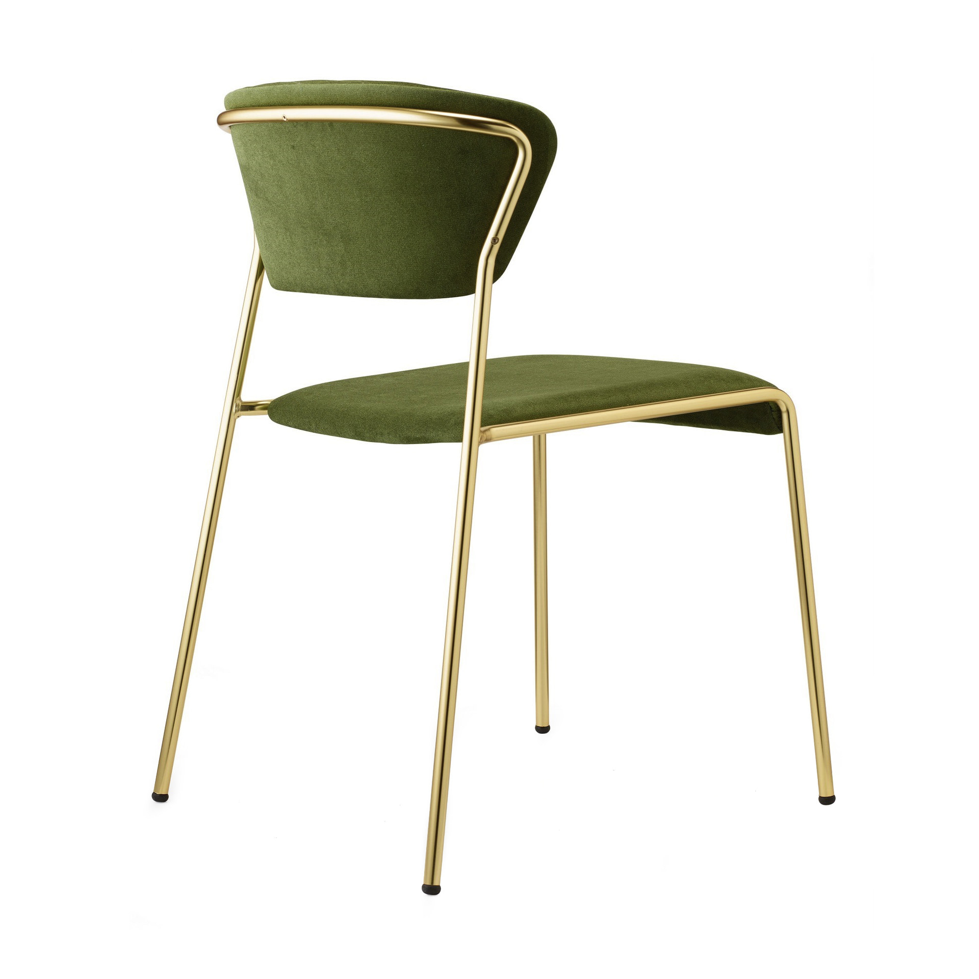Upholstered stackable steel chair A-2853 Lisa