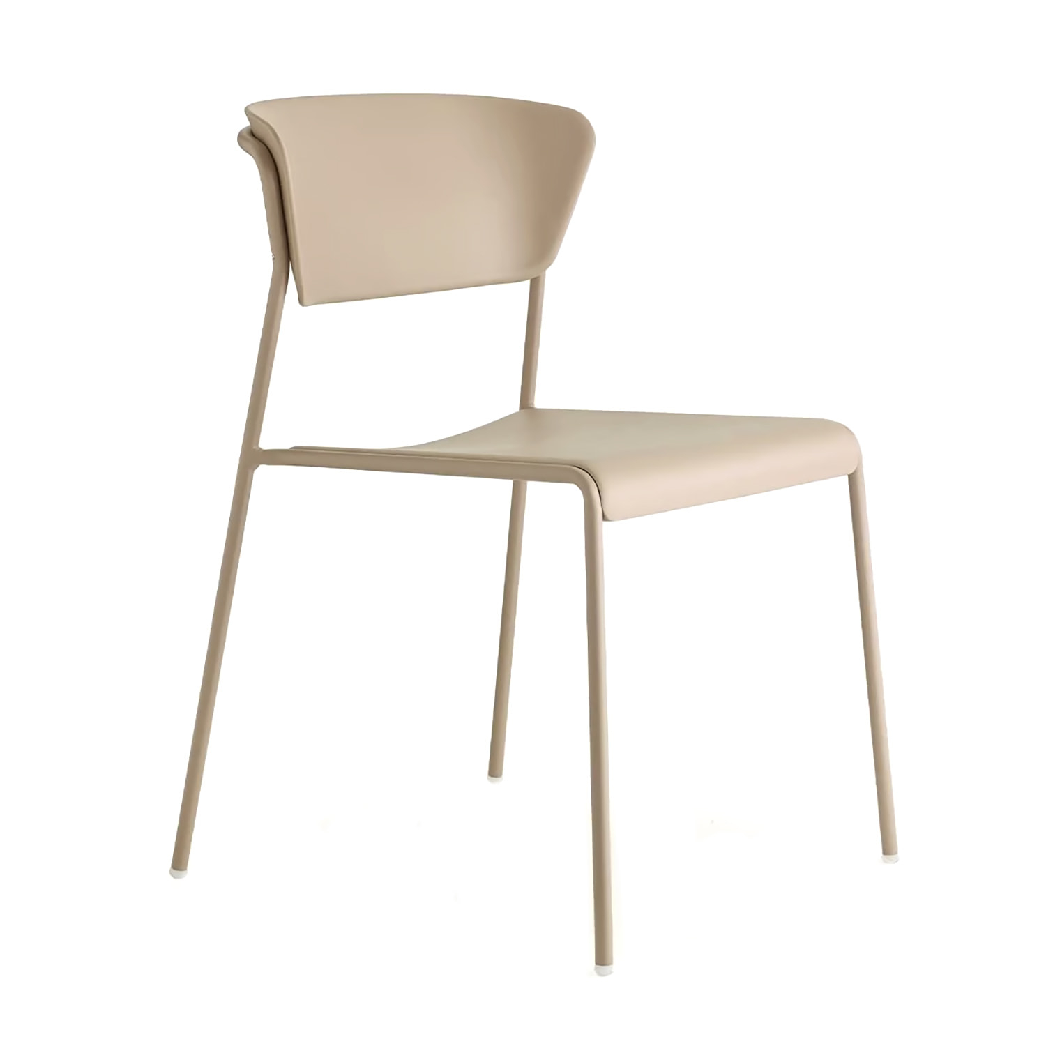 Stackable technopolymer chair with metal legs A-2865 Lisa