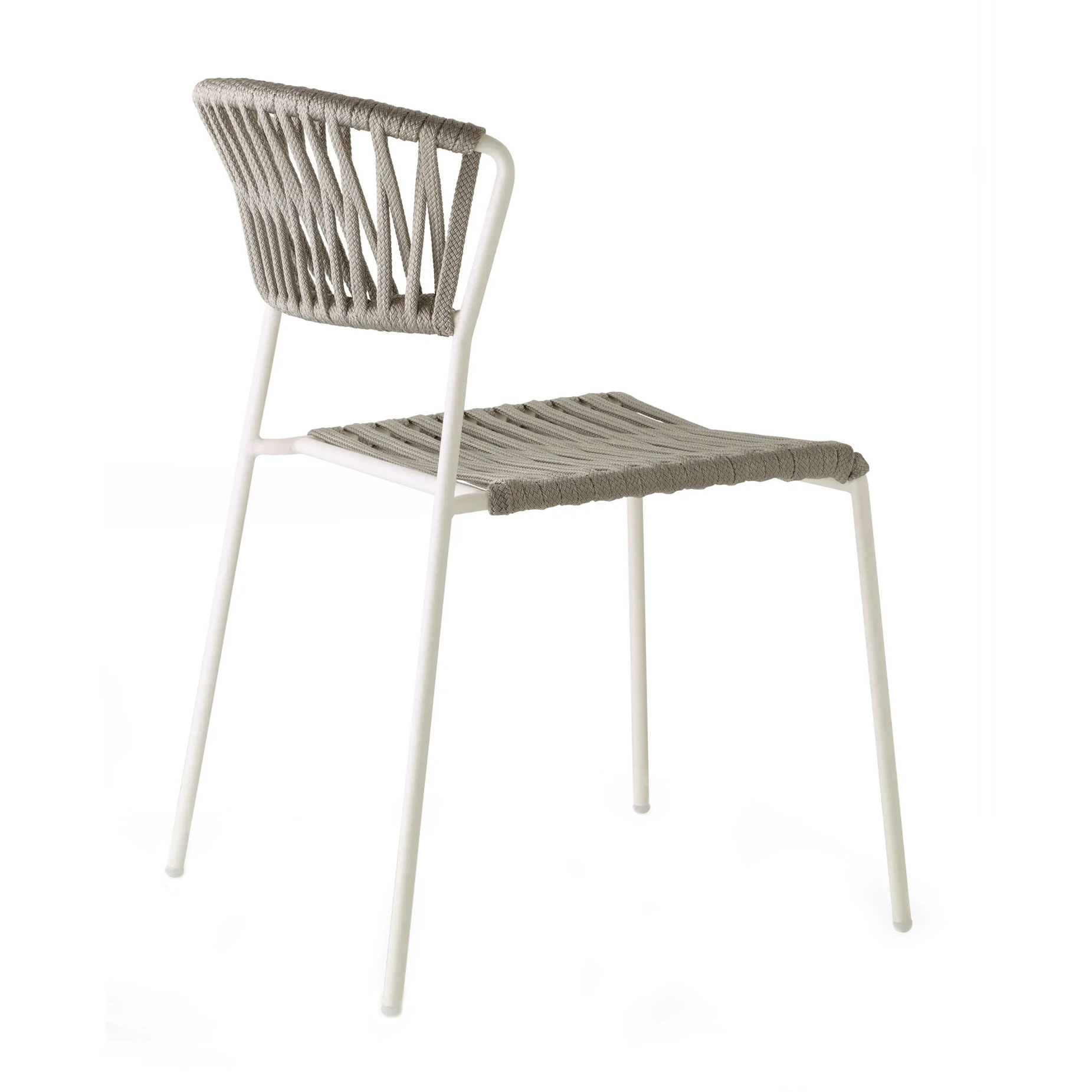 Stackable Chair with metal frame and nautical rope A-2870 Lisa Filo