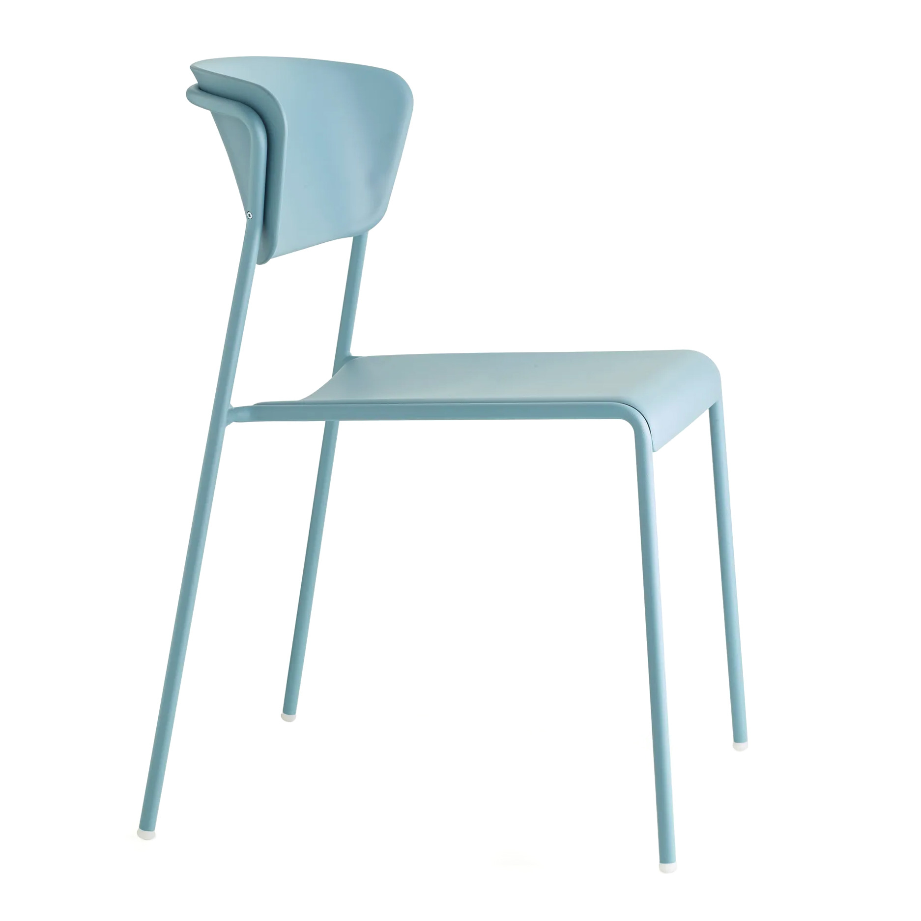Stackable technopolymer chair with metal legs A-2865 Lisa