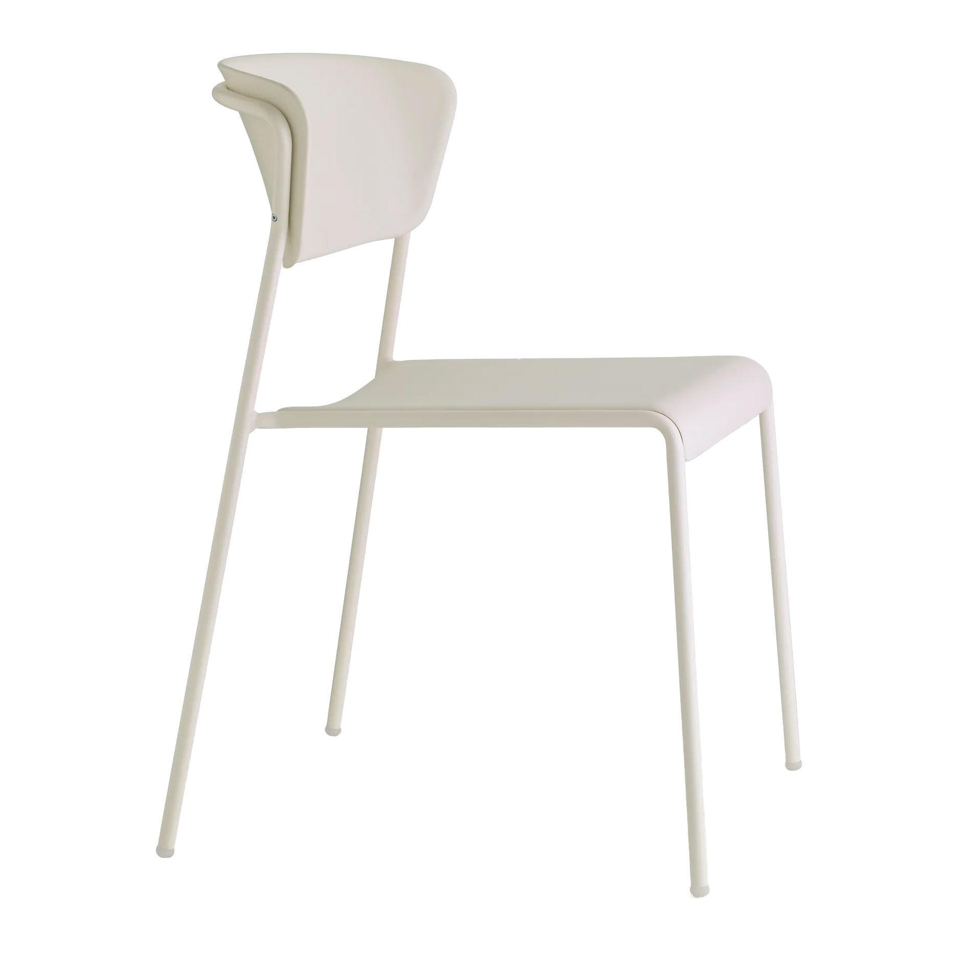 Stackable technopolymer chair with metal legs A-2865 Lisa