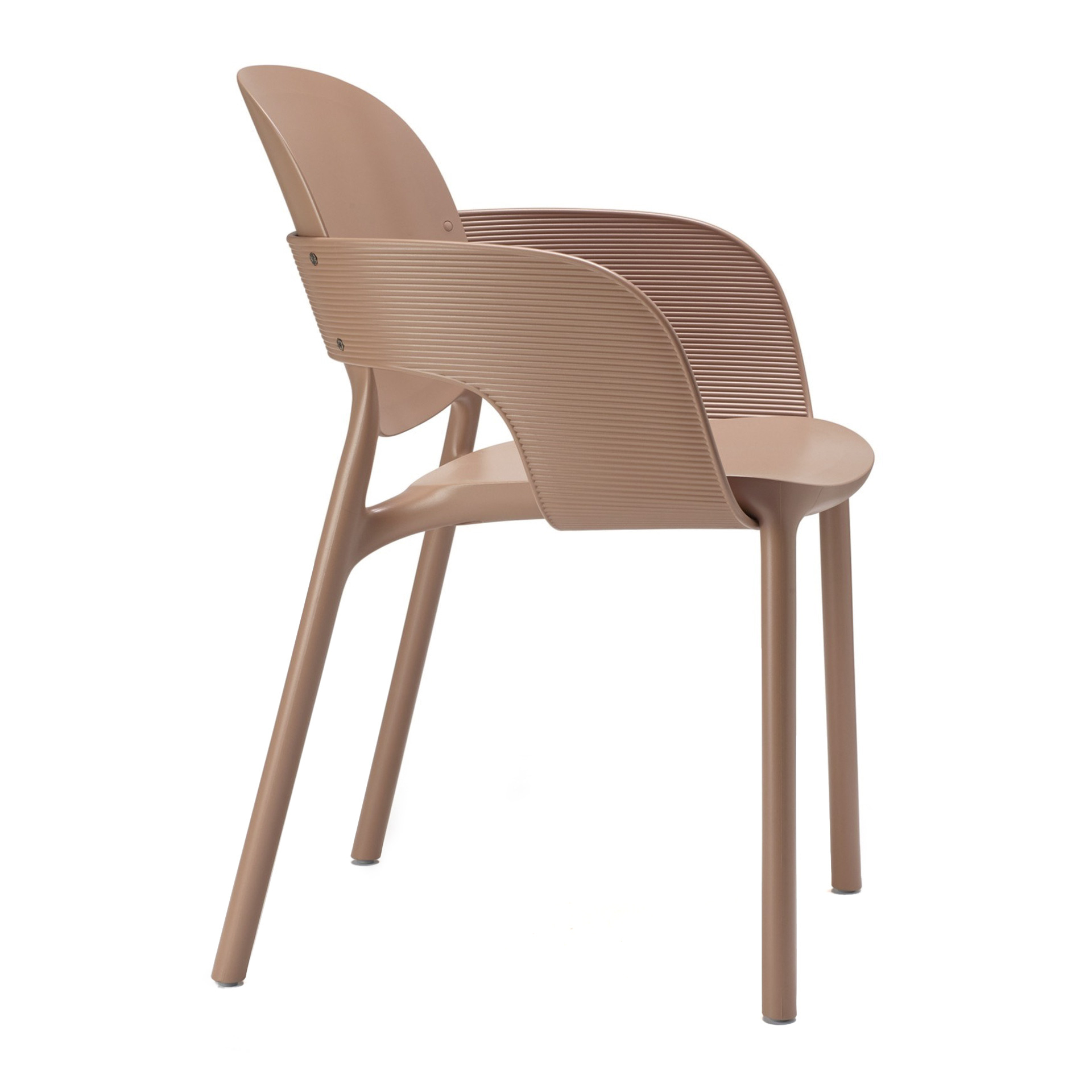 Stackable armchair made of technopolymer B-2382 HUG