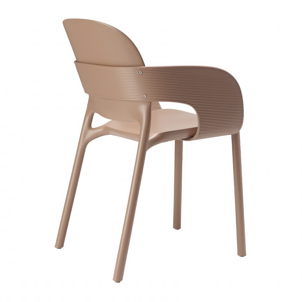 Stackable armchair made of technopolymer B-2382 HUG