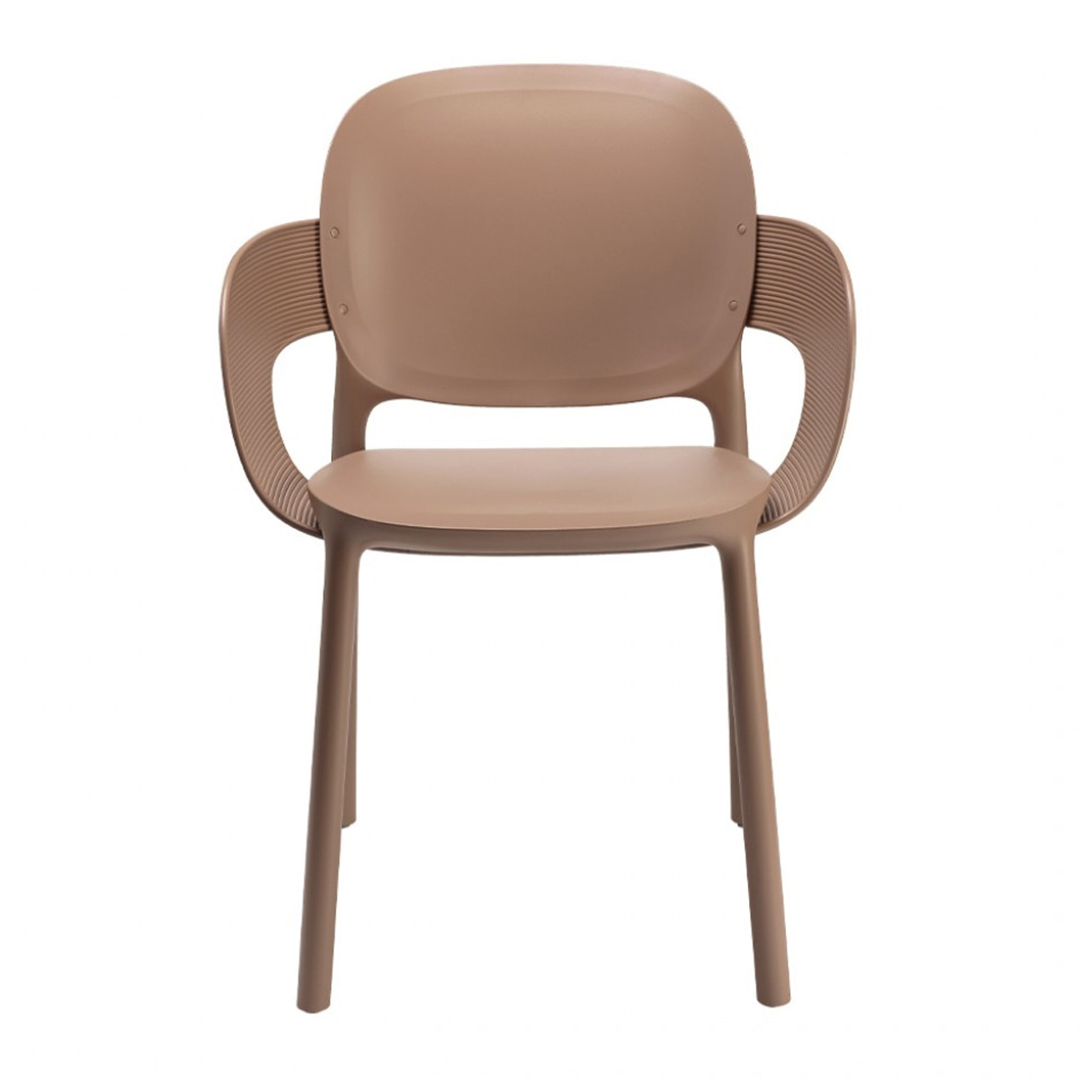 Stackable armchair made of technopolymer B-2382 HUG