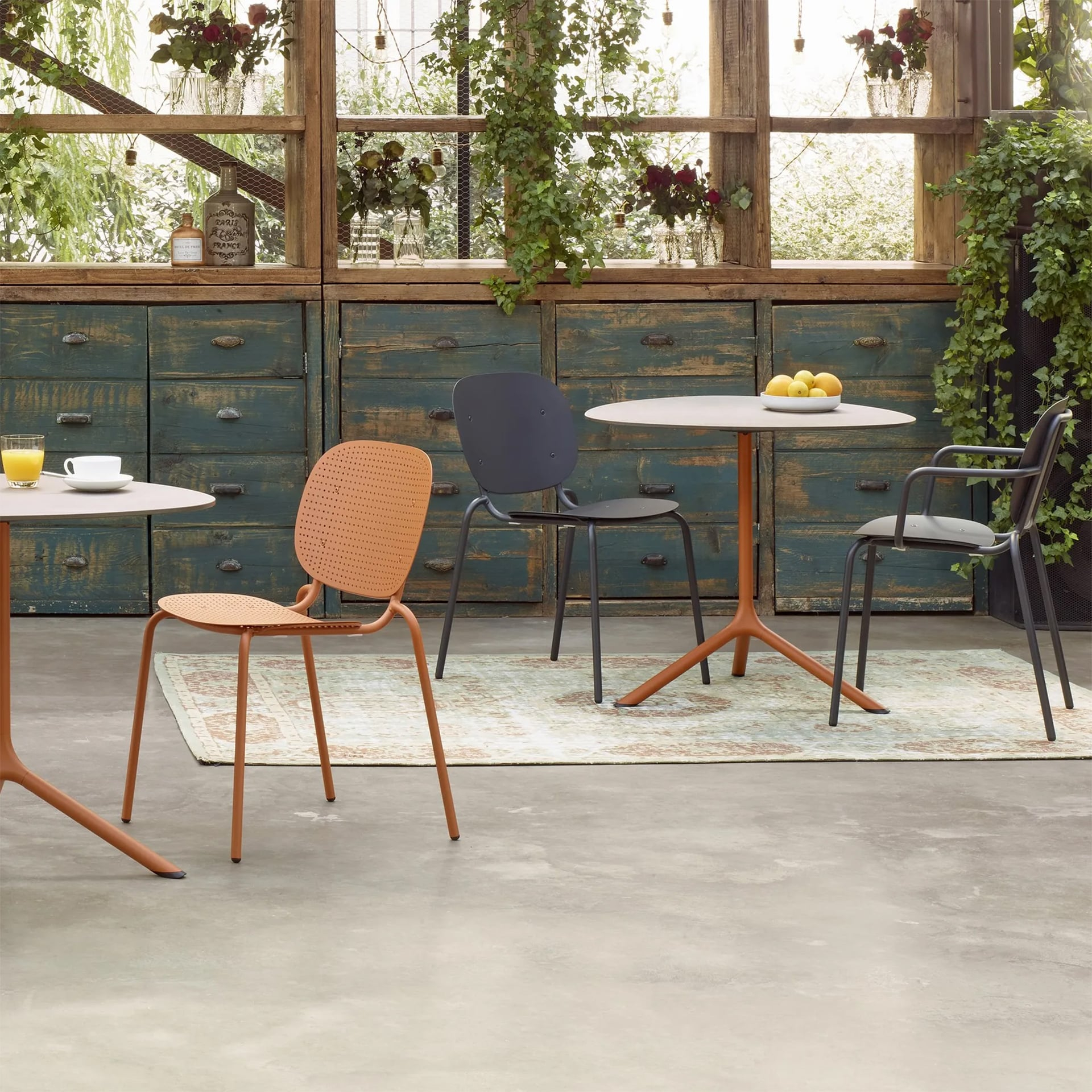 Outdoor steel chair A-2503 Si-Si