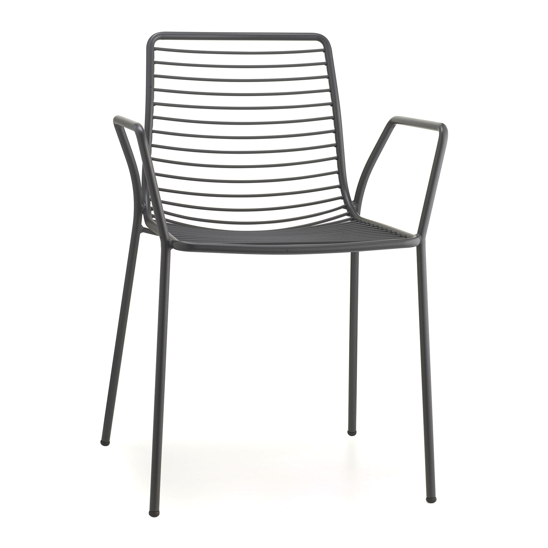 Stackable steel garden chair with armrests B-2520 Summer